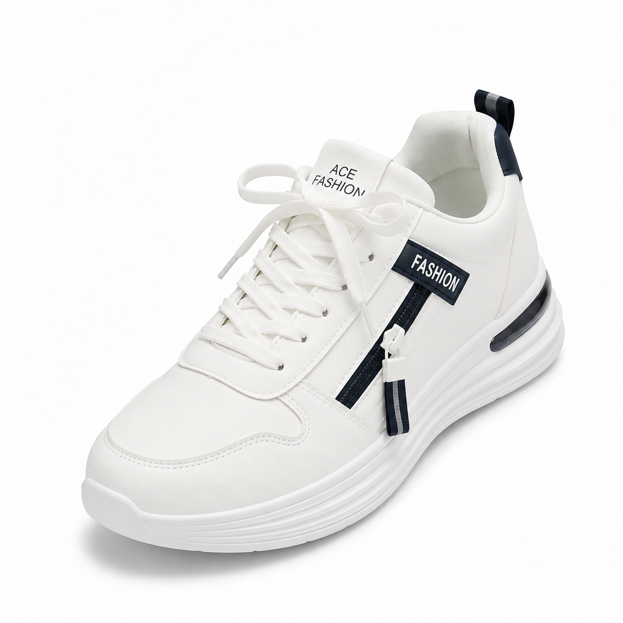 Premium White Casual Sneakers