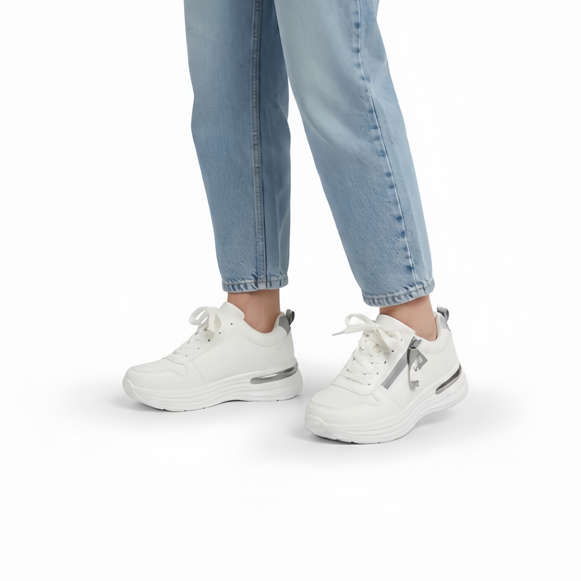 Premium White Fashion Sneakers
