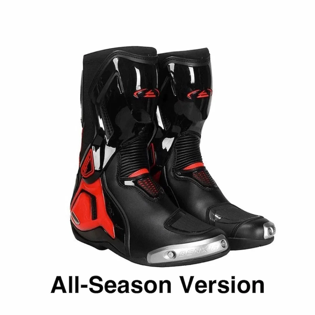 Allgoal Motorcycle Riding Boots Black/Red