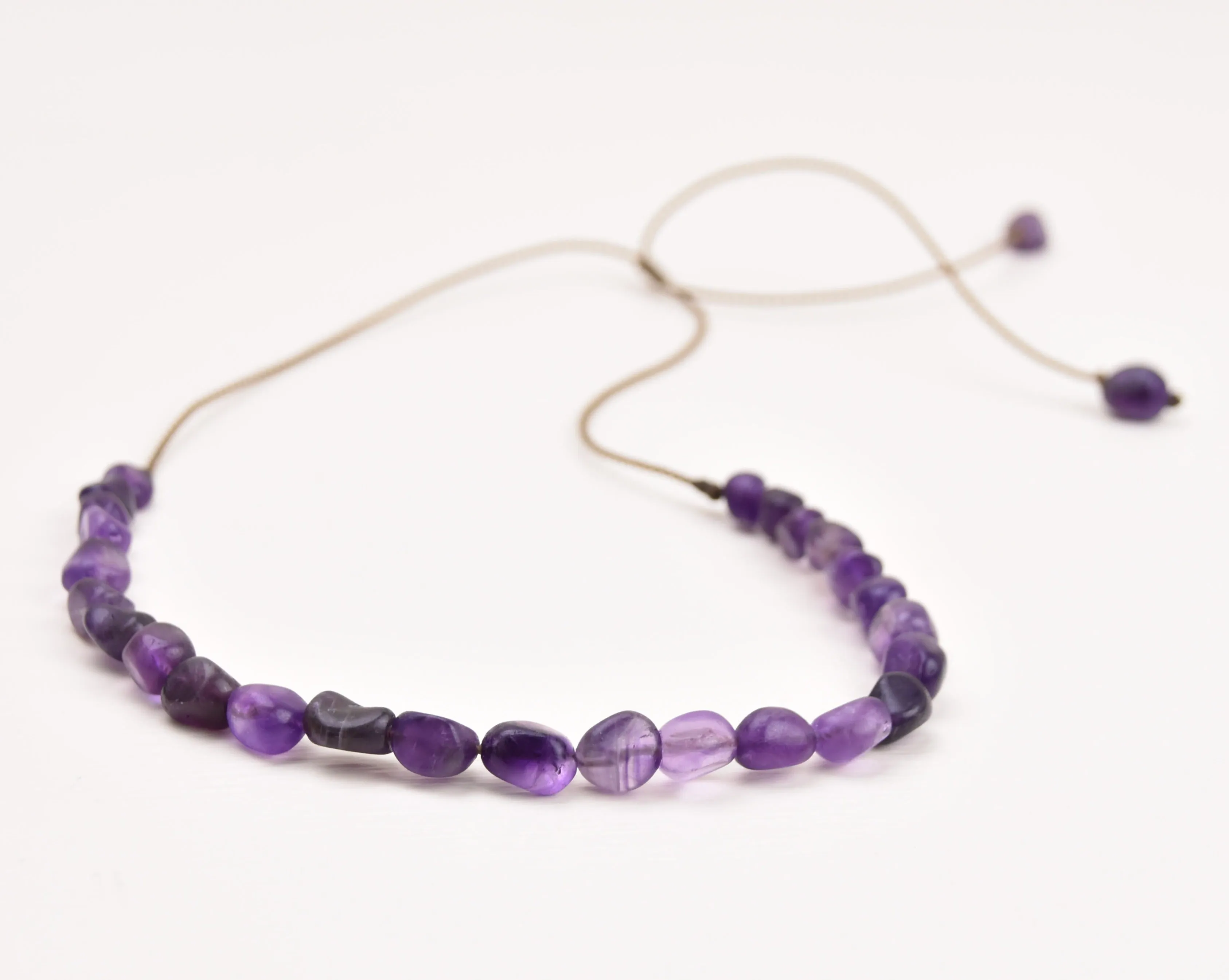 Amethyst Pebble- Bracelet, Necklace, Duet, OR the whole set!