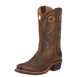 Ariat Men's Heritage Roughstock Boot - Brown Oiled Rowdy