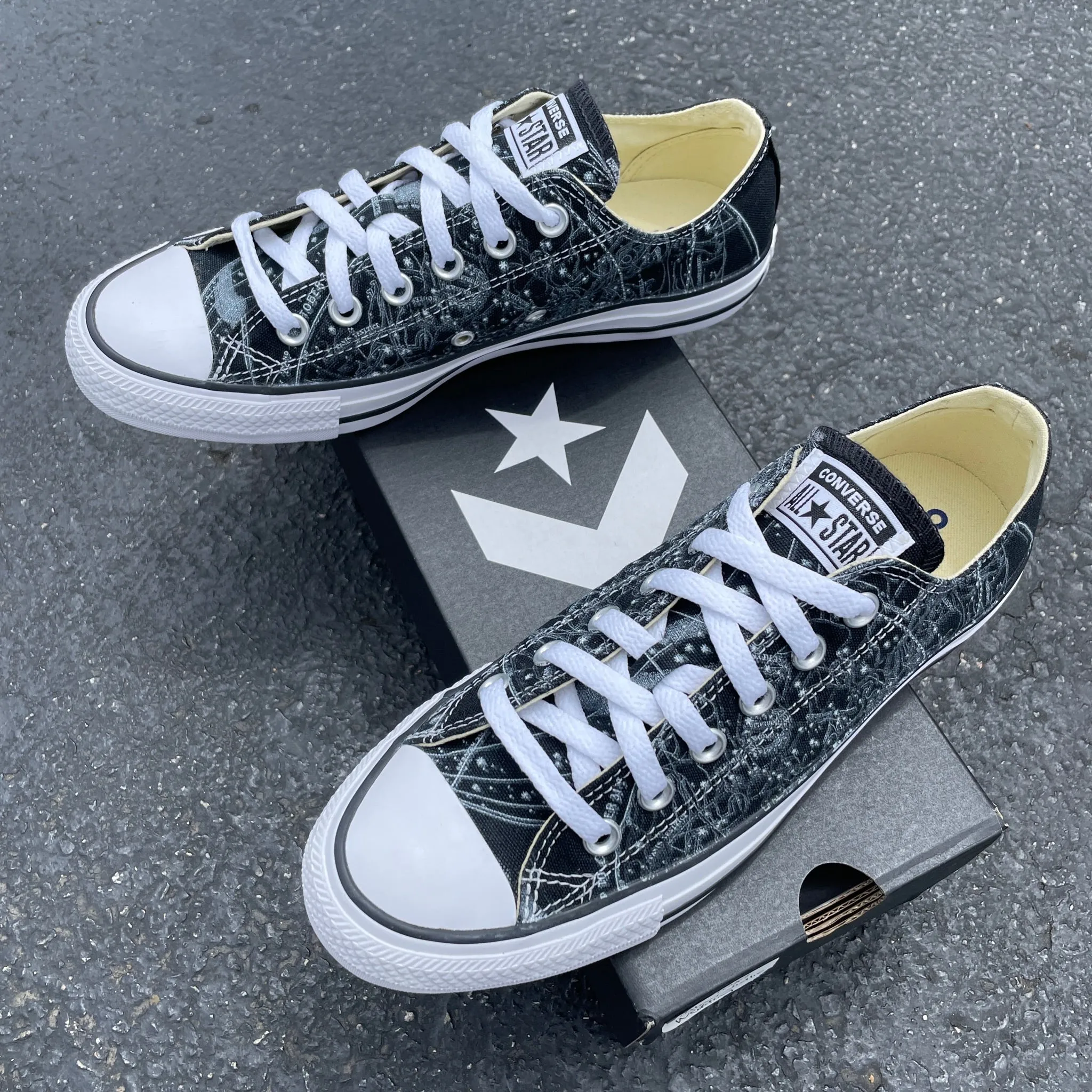 Astronomy - Custom Low Top Shoes - Custom Converse Shoes