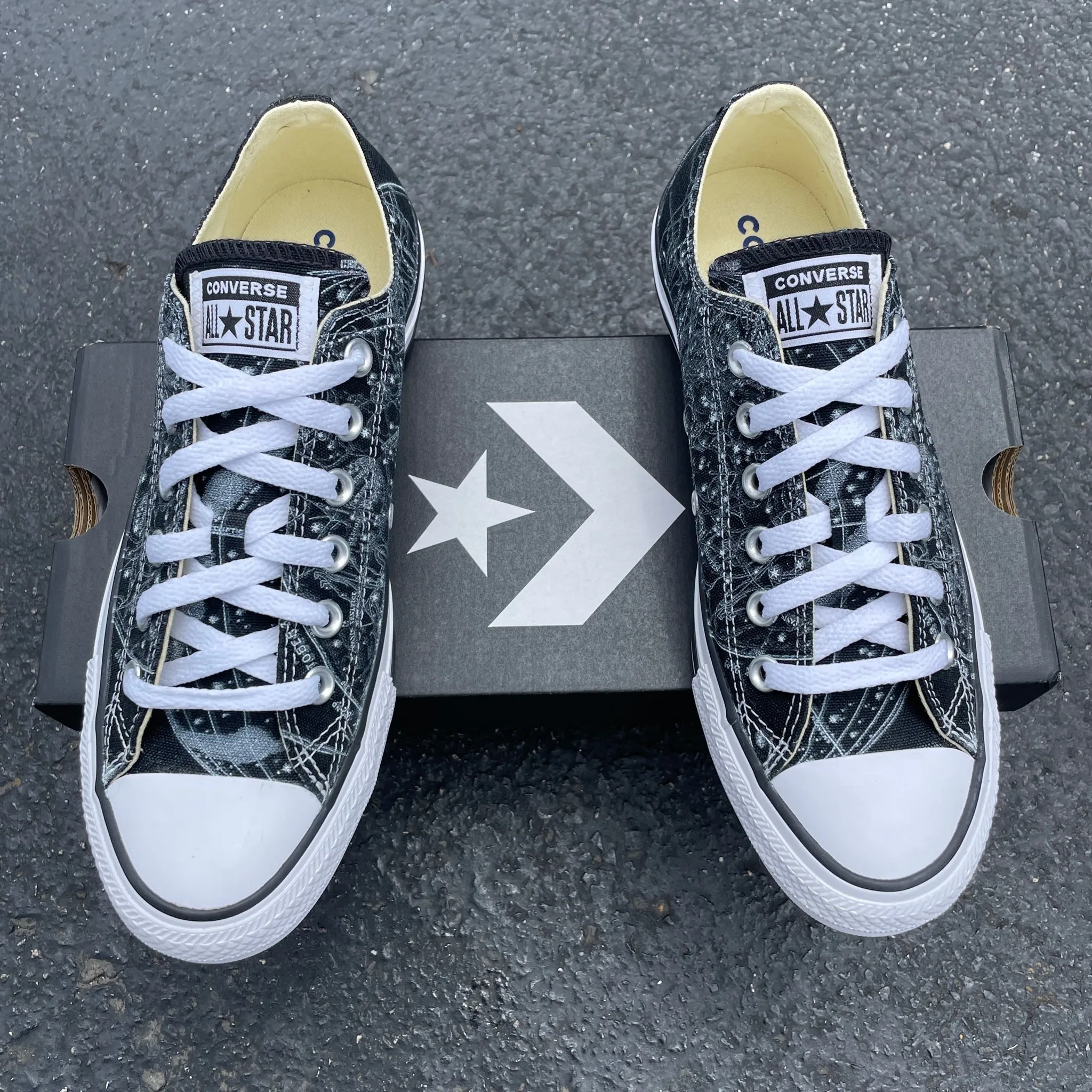 Astronomy - Custom Low Top Shoes - Custom Converse Shoes