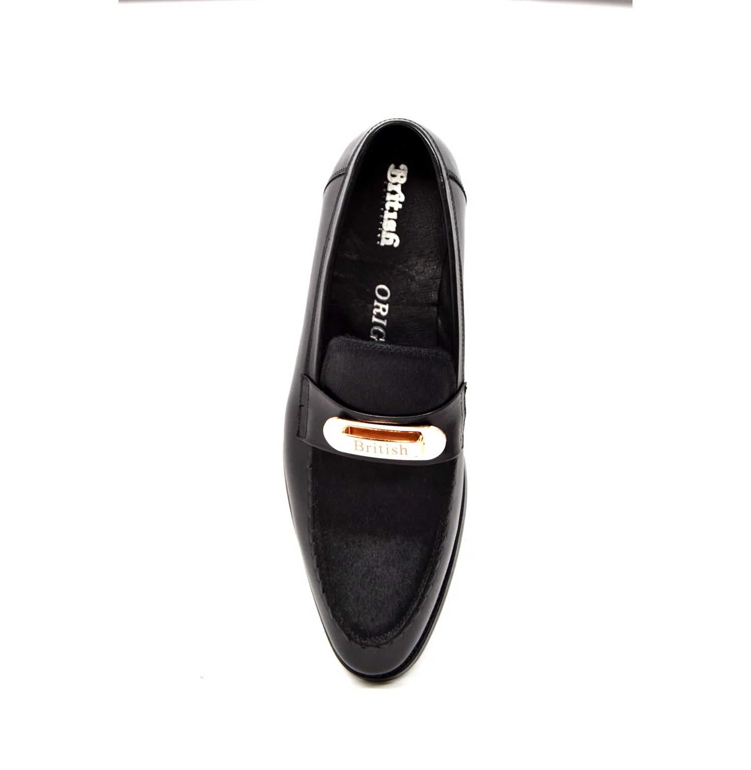 Boss Genuine Leather Slip-On with Pony Skin Detail