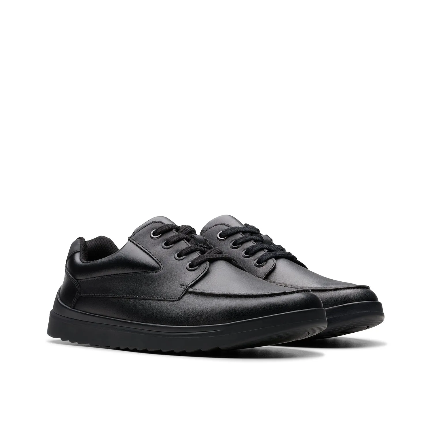 Boys - Keelan Flare Youth Black Leather