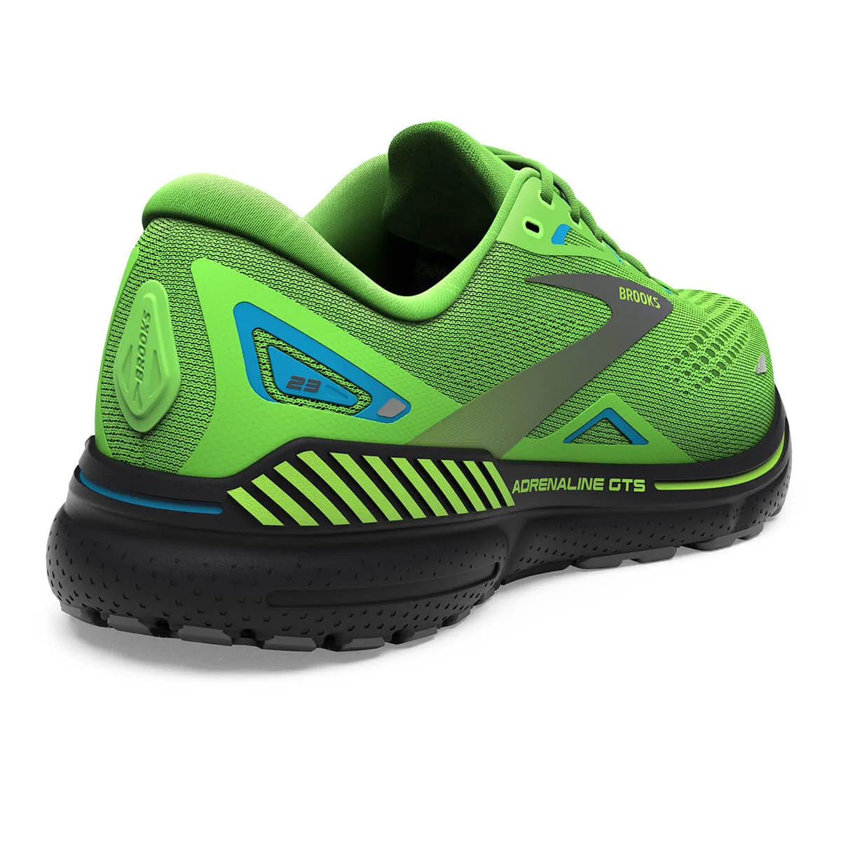 Brooks Adrenaline GTS 23 Mens | Green Gecko/grey/atomic Blue