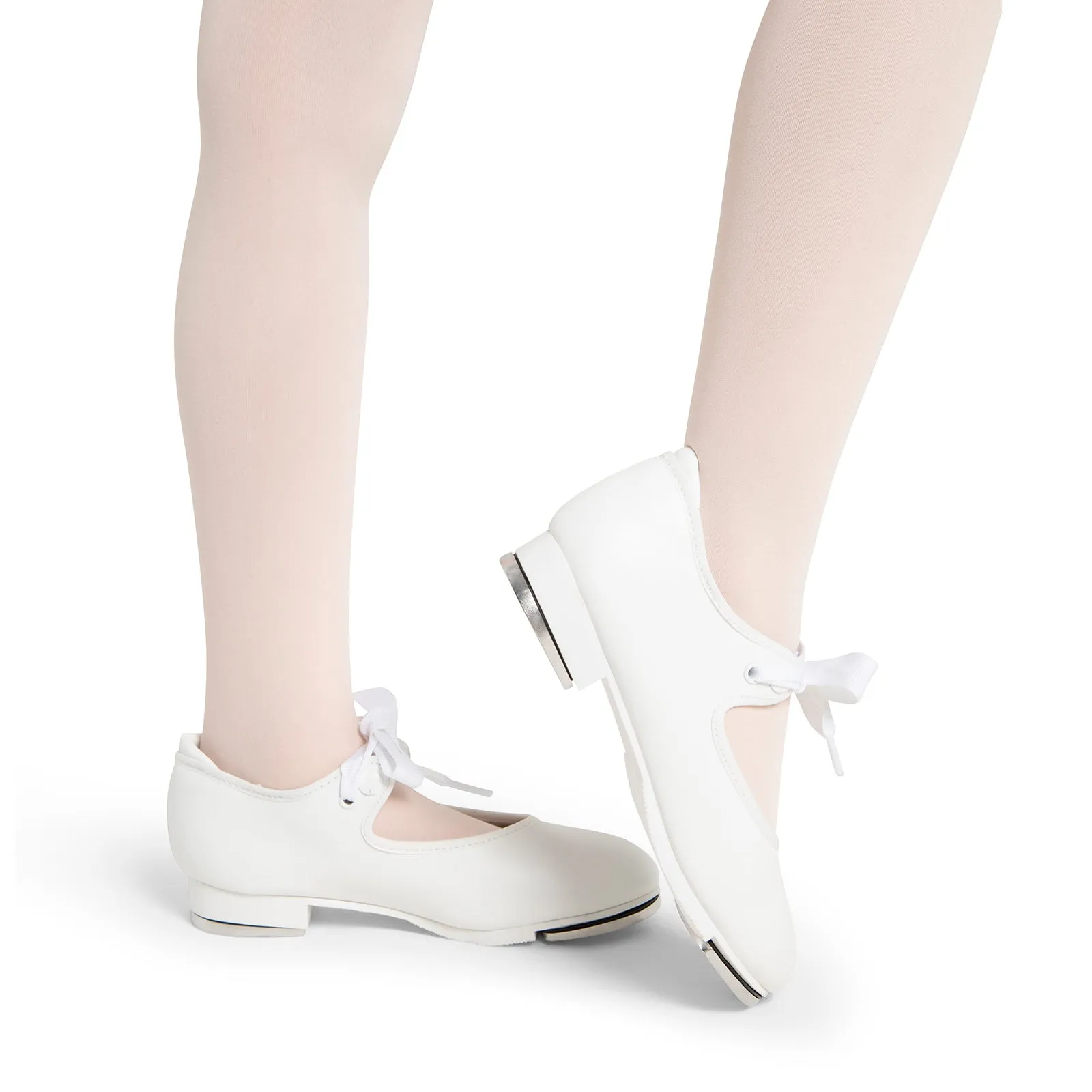 Capezio Child's Shuffle Tap Tap Shoes - White