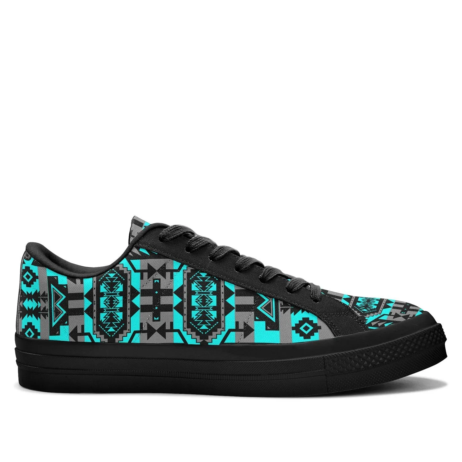 Chiefs Mountain Sky Aapisi Low Top Canvas Shoes Black Sole