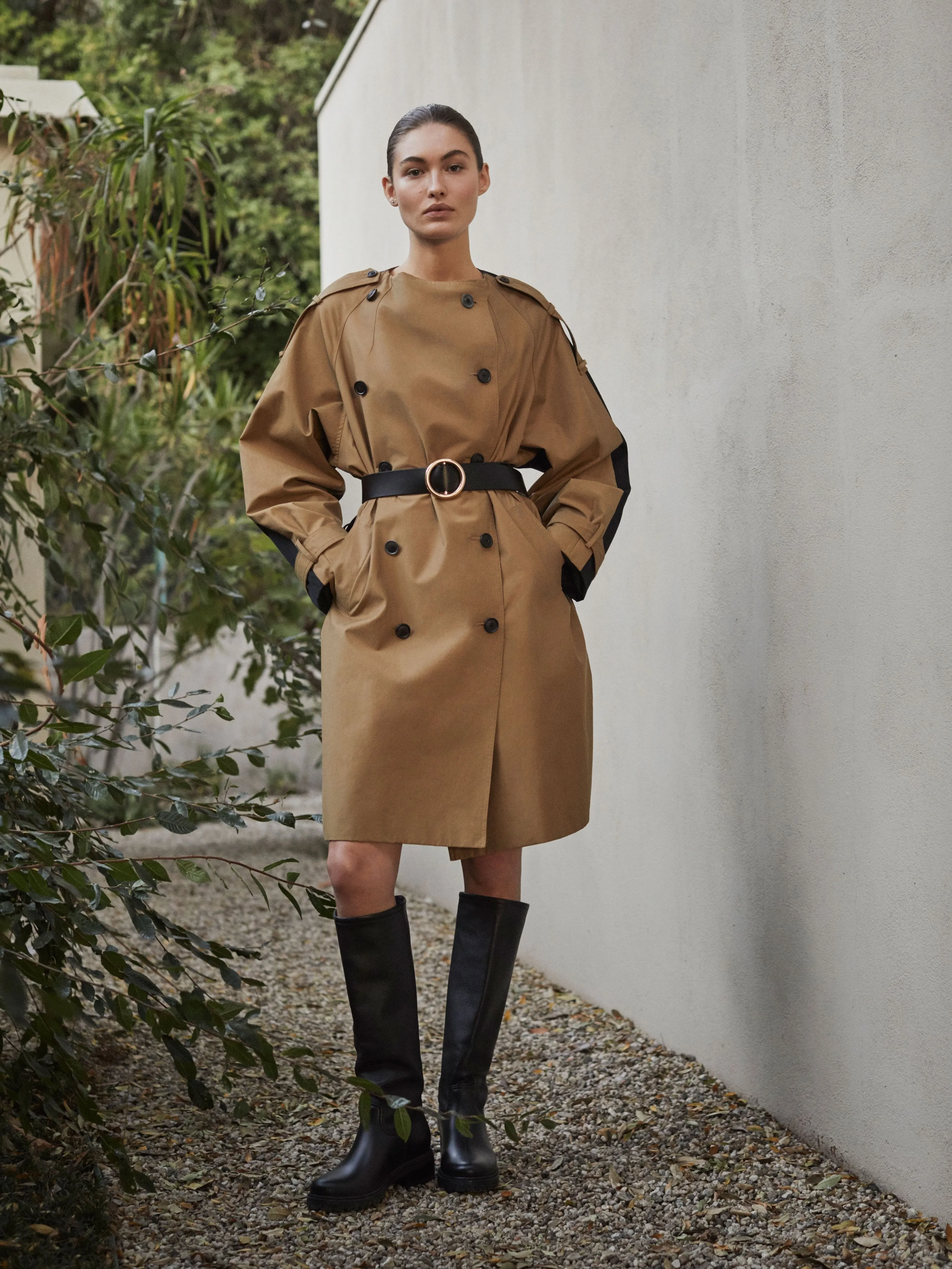 Colorblocked Trench -- Cargo Multi