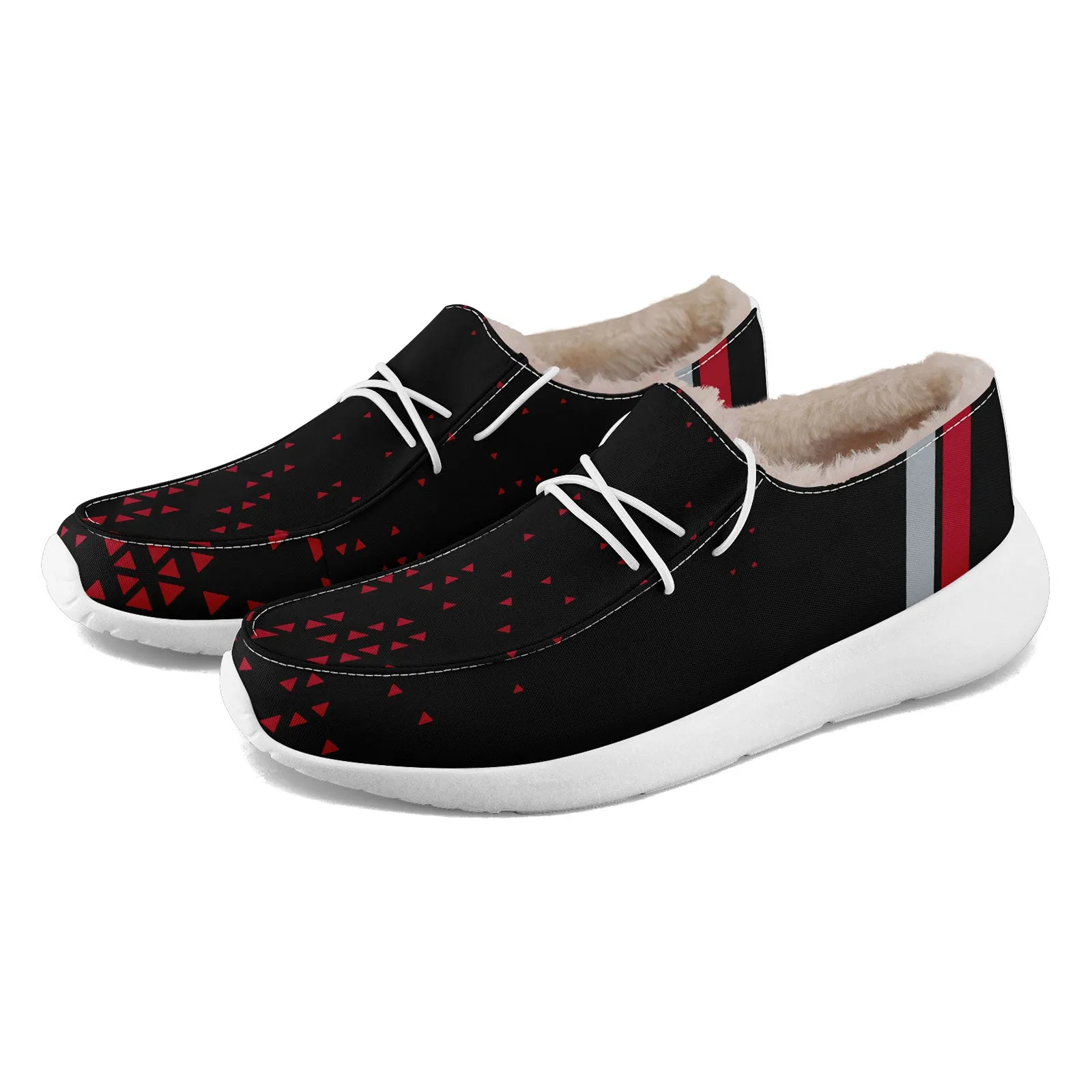 Custom Black Red Atlanta Shoes Personalized Sneaker FN042-D020279-3