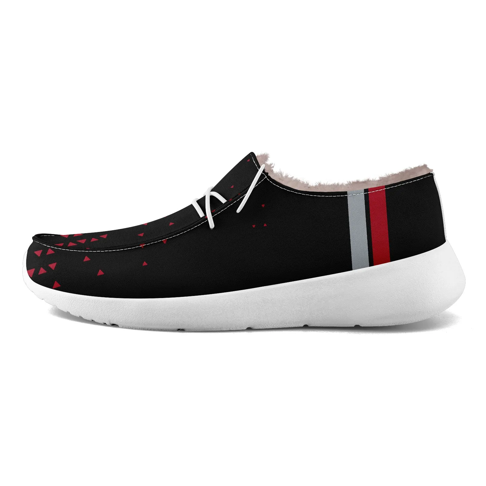 Custom Black Red Atlanta Shoes Personalized Sneaker FN042-D020279-3