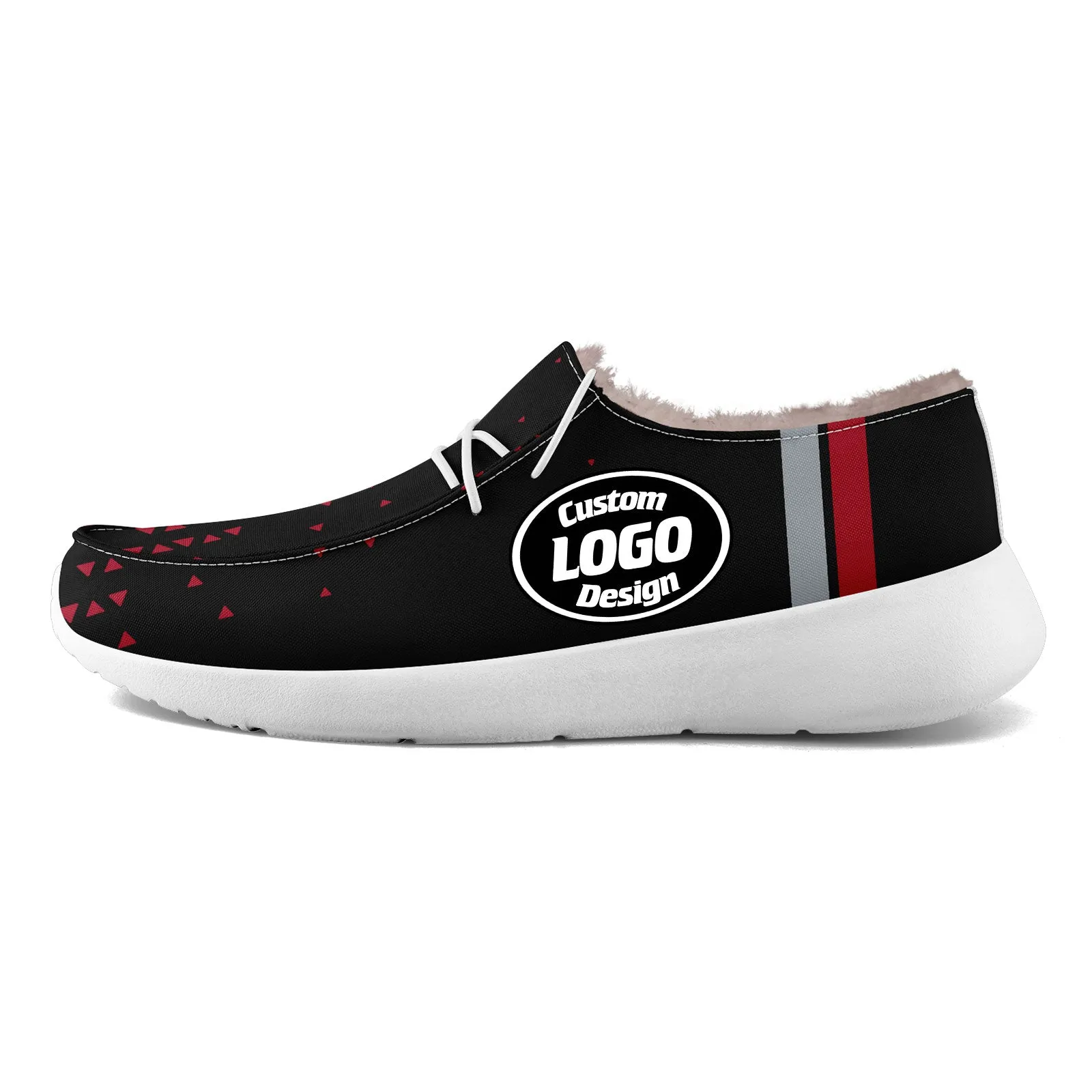 Custom Black Red Atlanta Shoes Personalized Sneaker FN042-D020279-3