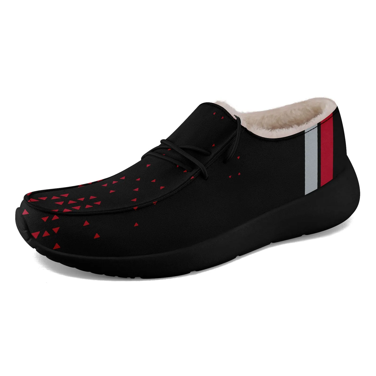 Custom Black Red Atlanta Shoes Personalized Sneaker FN042-D020279-3