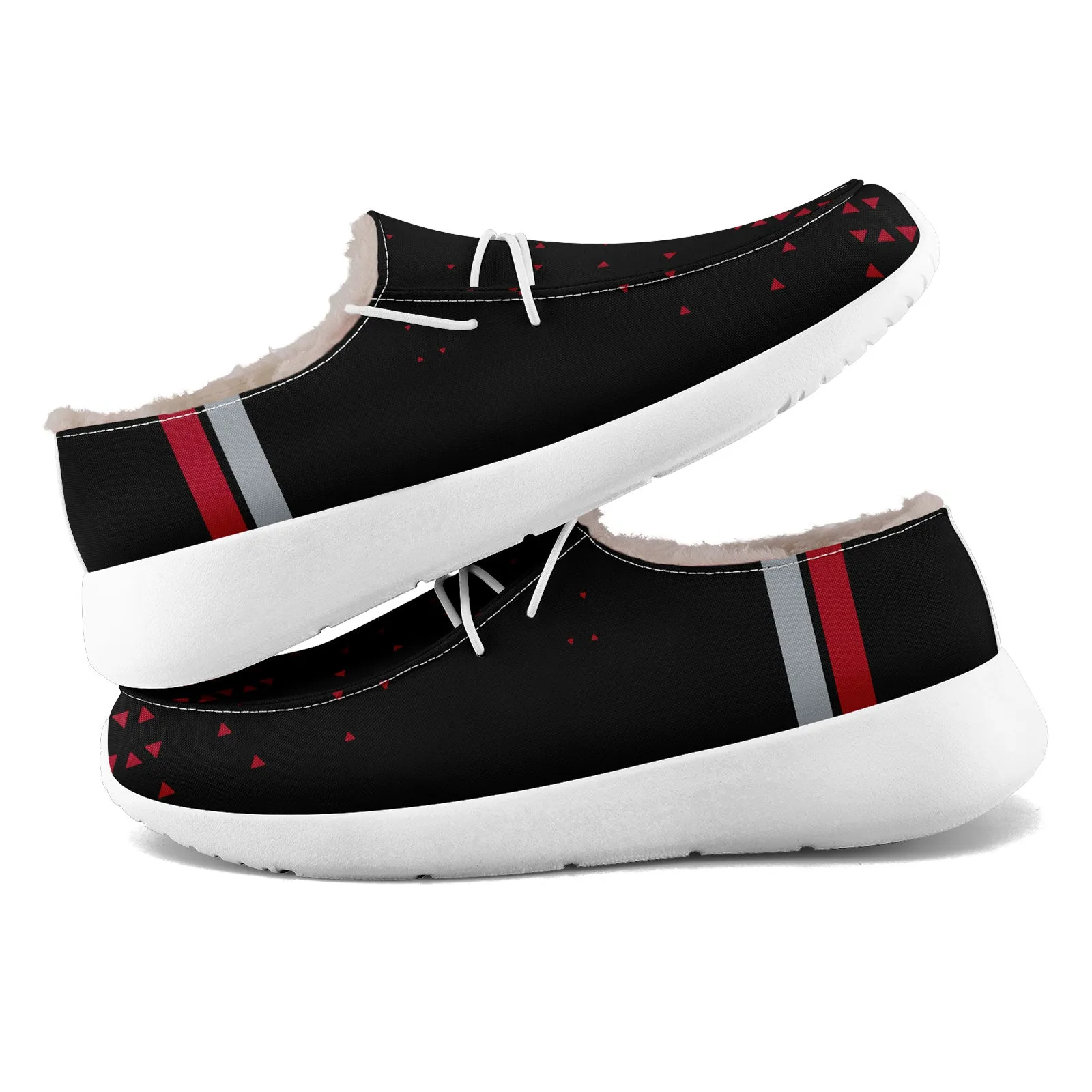 Custom Black Red Atlanta Shoes Personalized Sneaker FN042-D020279-3