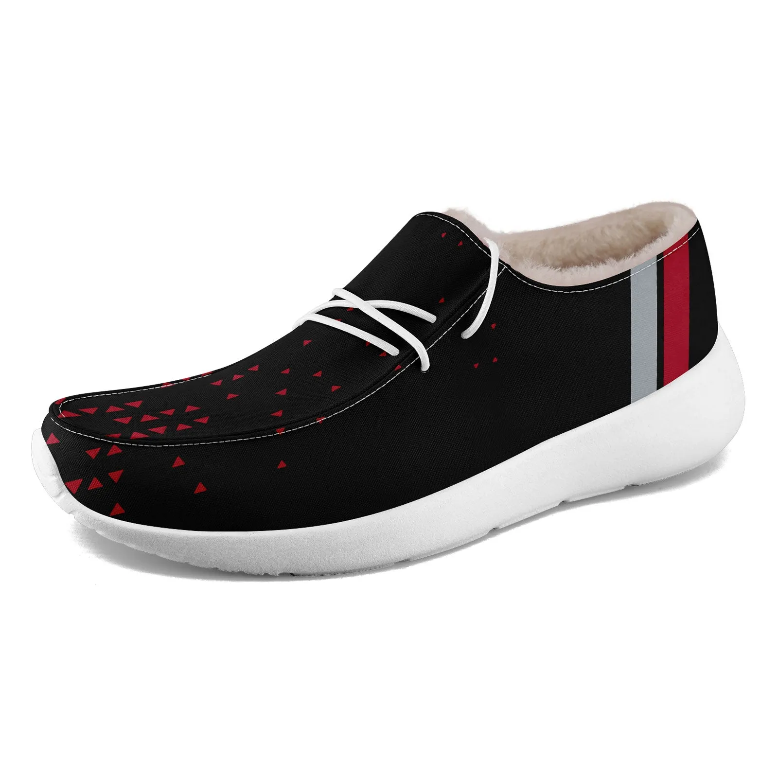 Custom Black Red Atlanta Shoes Personalized Sneaker FN042-D020279-3