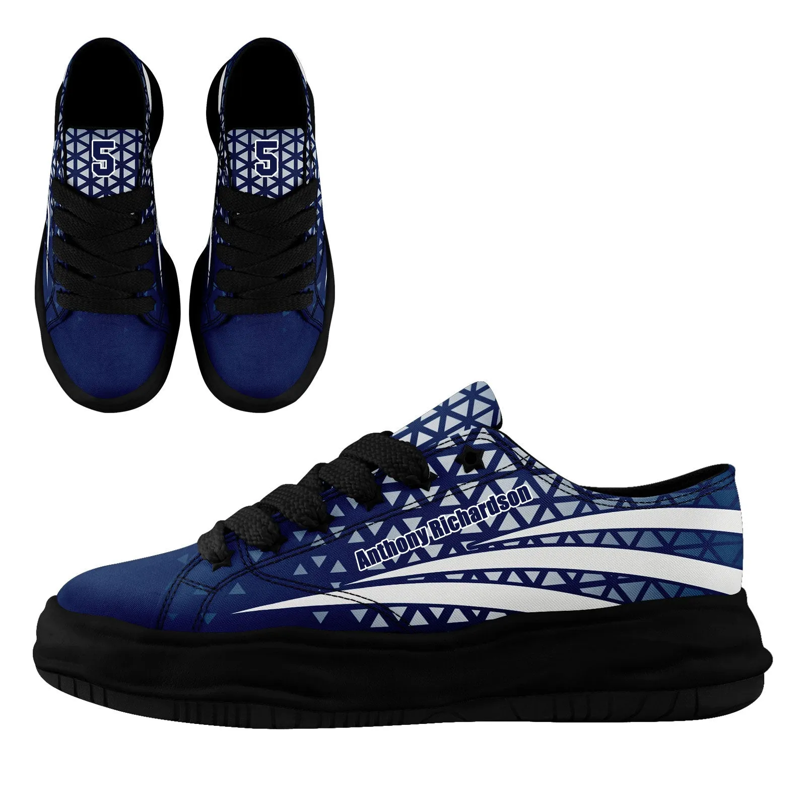 Custom Blue White Indiana Shoes Personalized Sneaker FN038-D023003-14 Custom Online