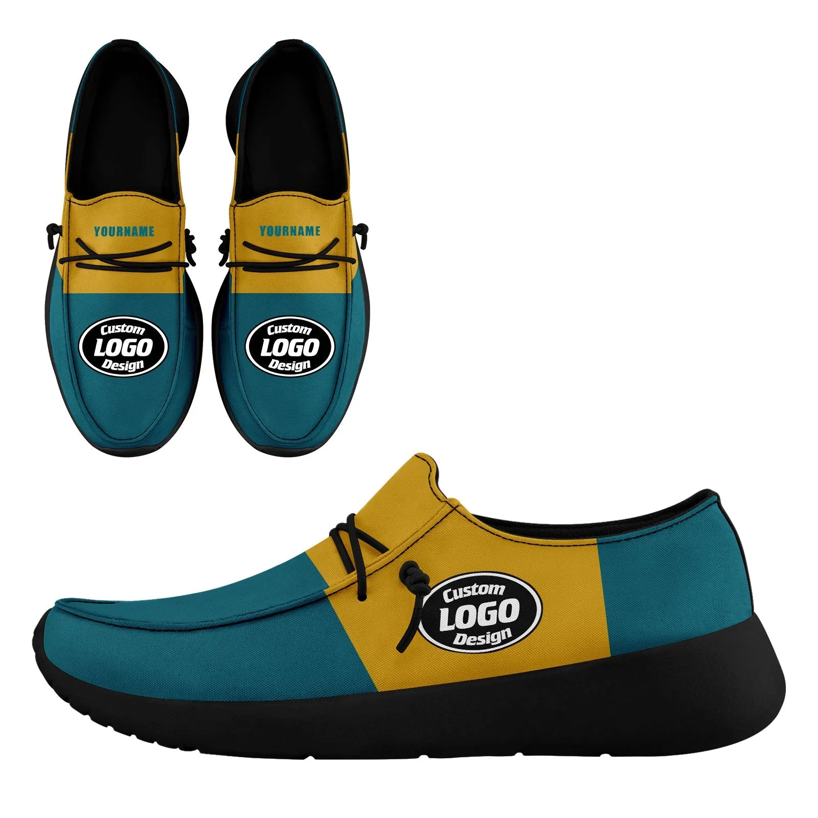 Custom Jacksonville Green Yellow Shoes Personalized Sneaker FN018-D020278-16 Custom Online