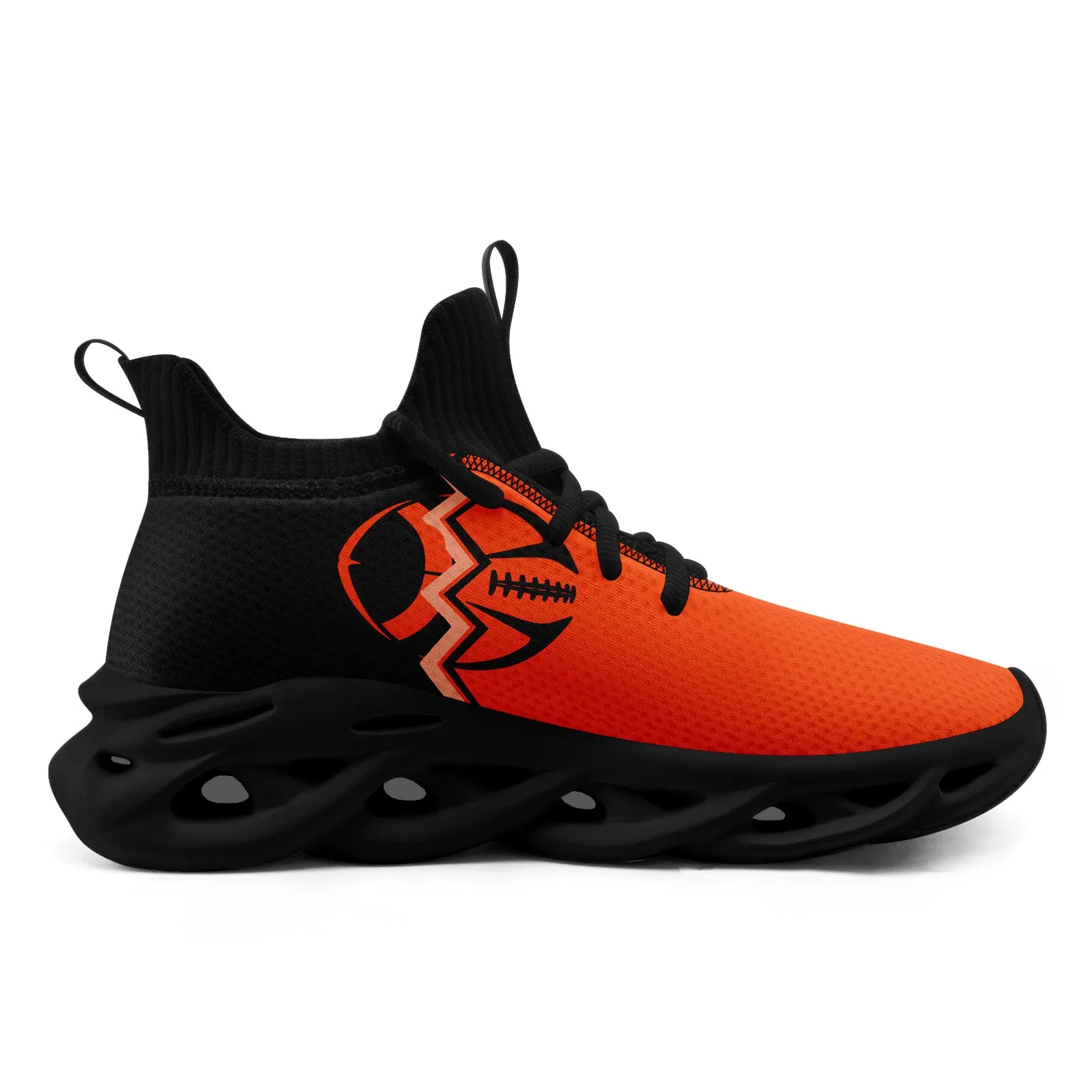 Custom Orange Black Ohio Maxsoul Shoes Personalized Sneaker FN030A-D028017-19