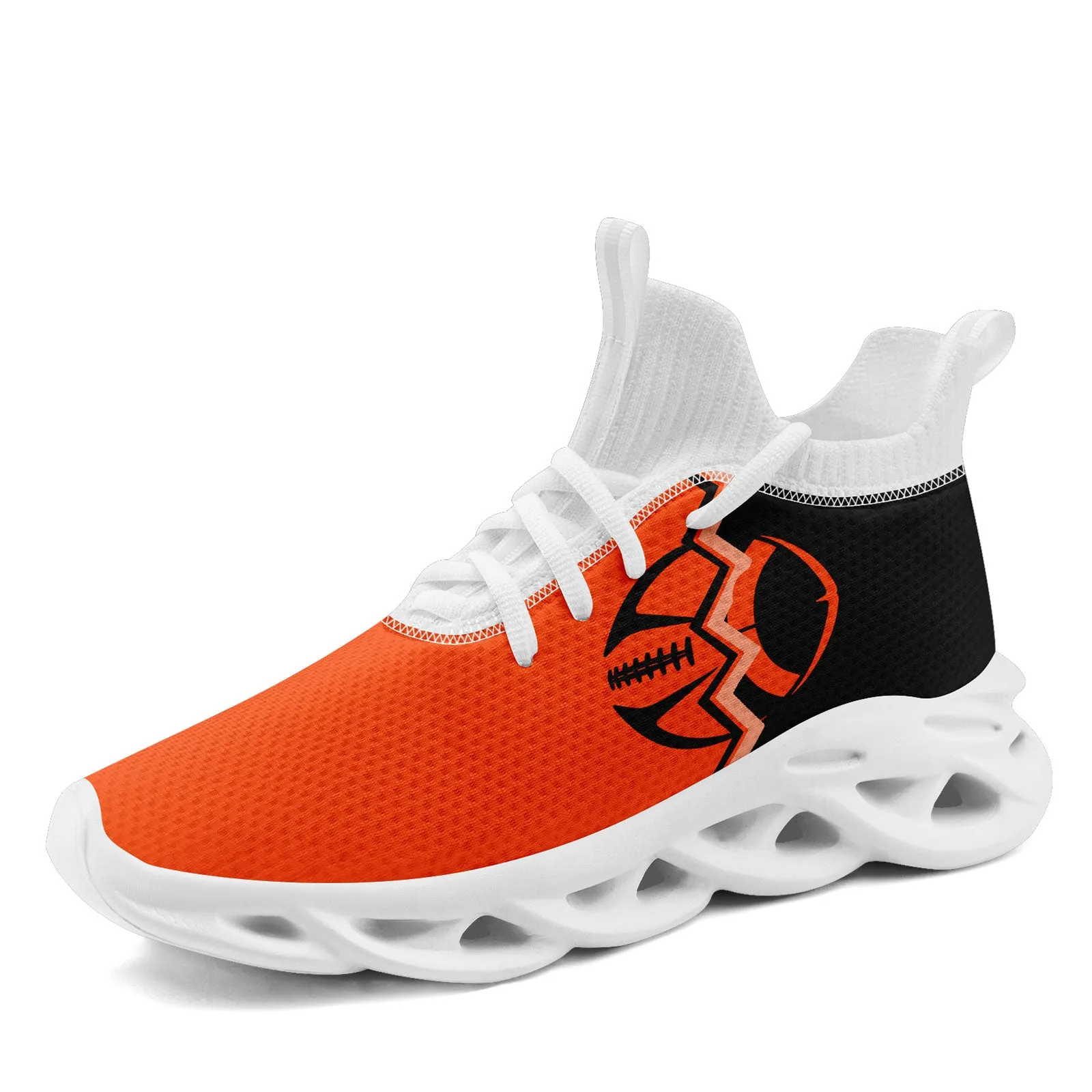 Custom Orange Black Ohio Maxsoul Shoes Personalized Sneaker FN030A-D028017-19