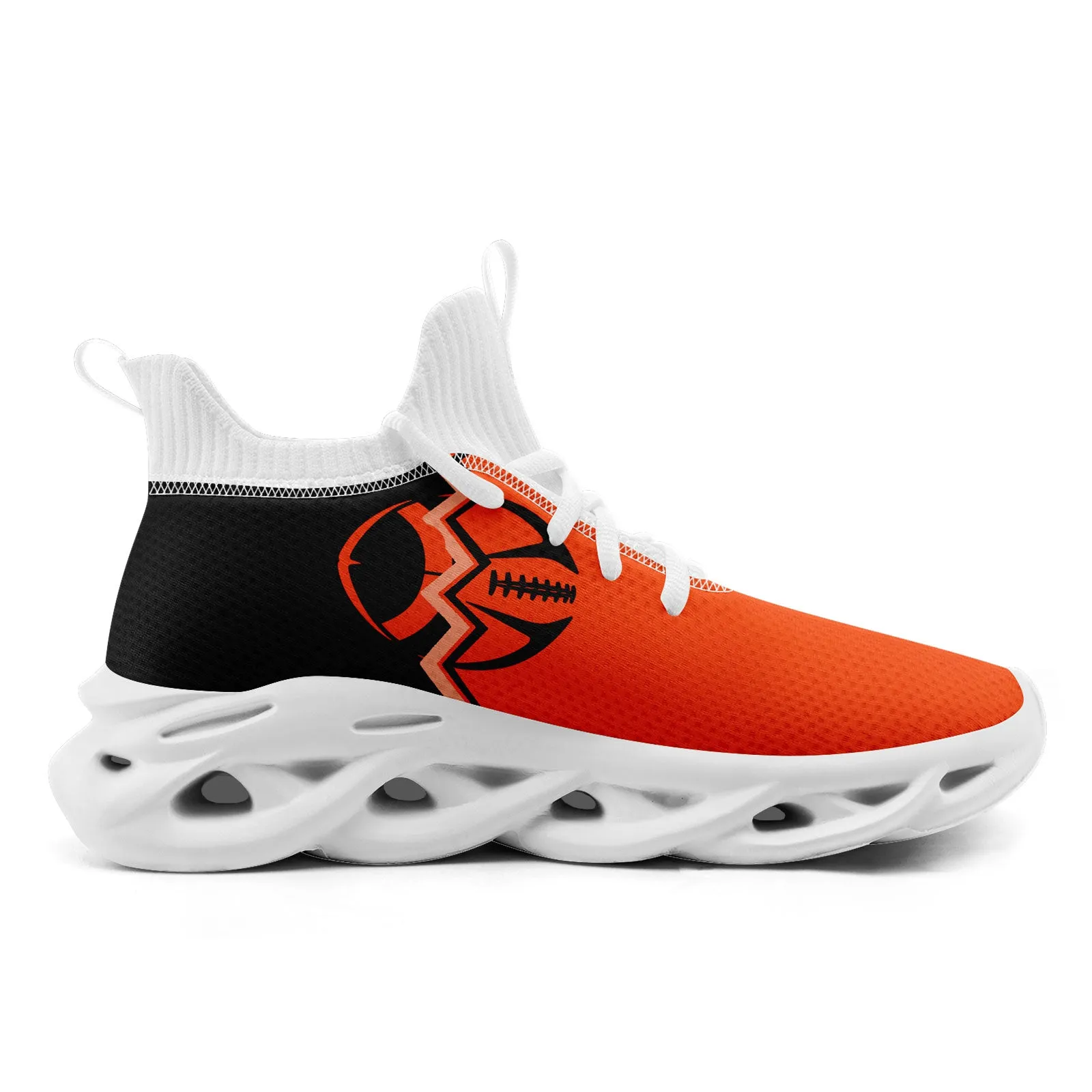 Custom Orange Black Ohio Maxsoul Shoes Personalized Sneaker FN030A-D028017-19