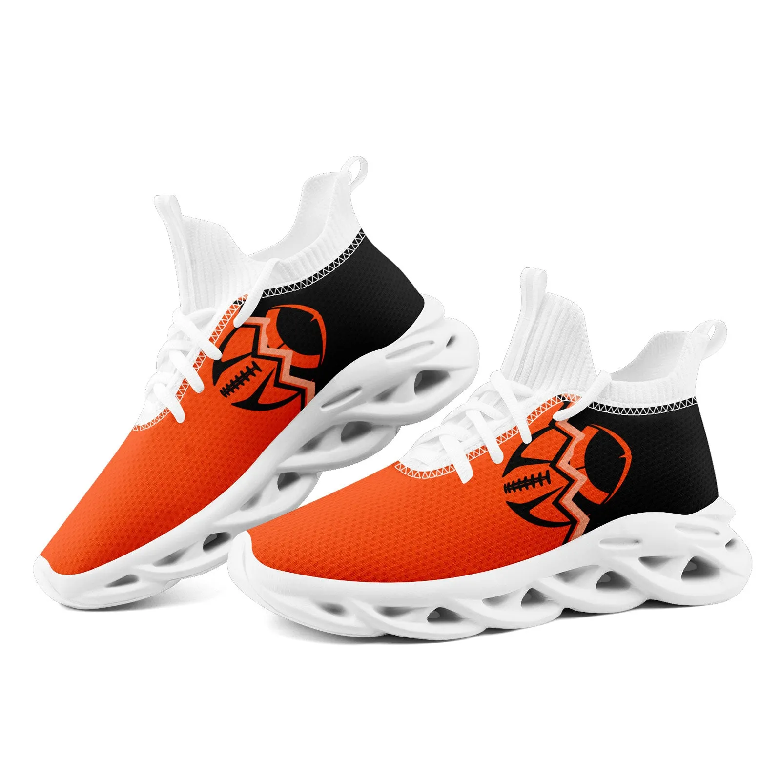 Custom Orange Black Ohio Maxsoul Shoes Personalized Sneaker FN030A-D028017-19