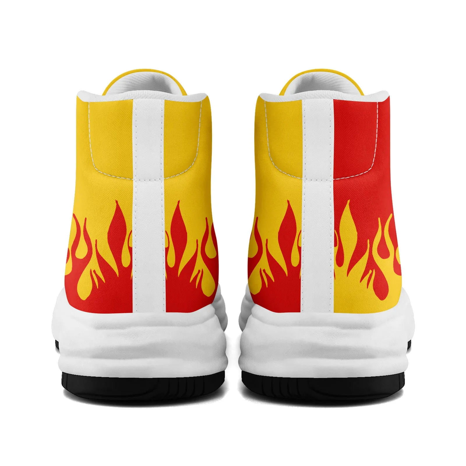 Custom Yellow Red Kansas City Firesoul Shoes Personalized Sneaker FN039-D020272-18