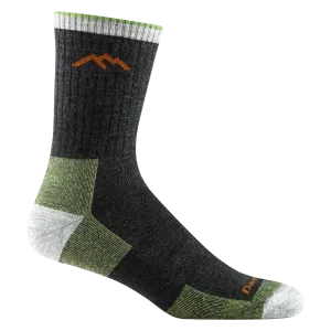 DARN TOUGH #1466 MEN'S HIKER MICRO CREW MIDWEIGHT HIKING SOCK - LIME