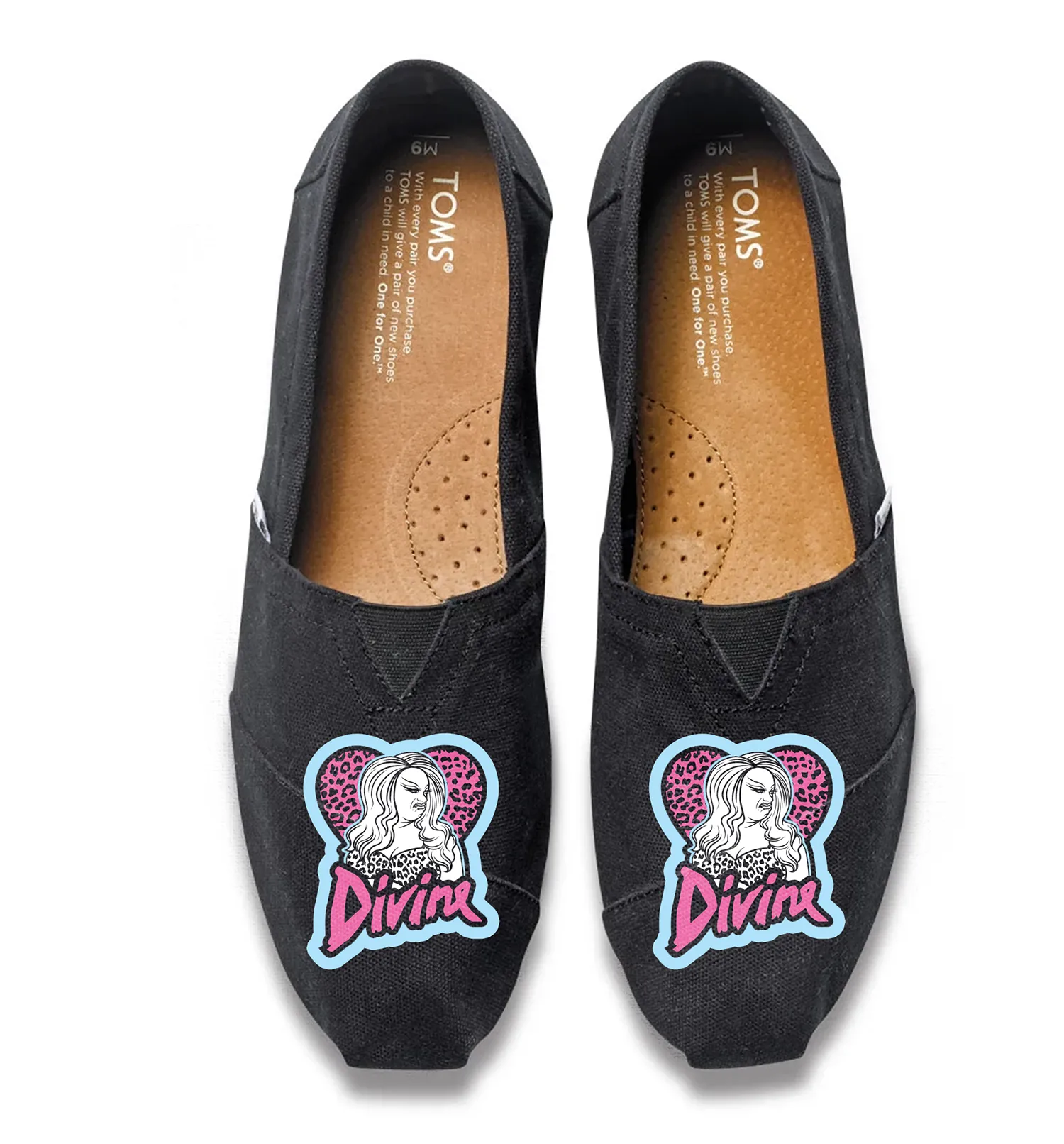 Divine Heart Logo - Black TOMS Alpargata