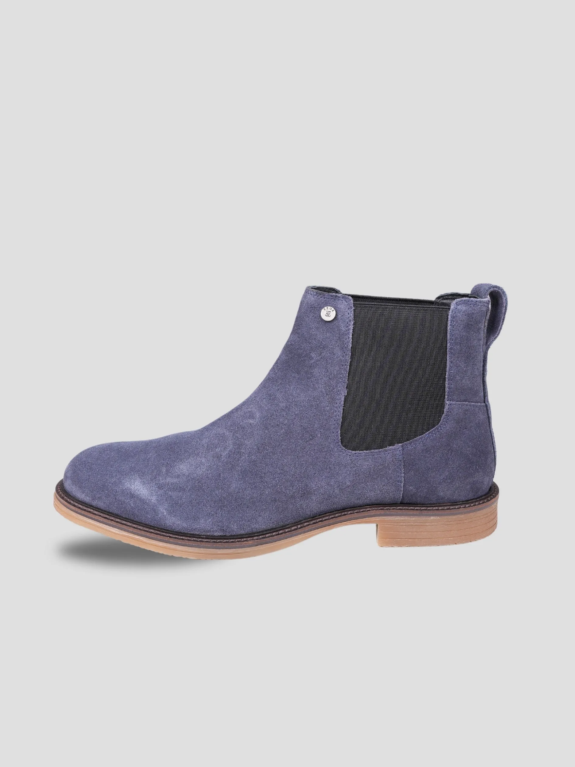 Ezok Leather Slip On Boots For Men