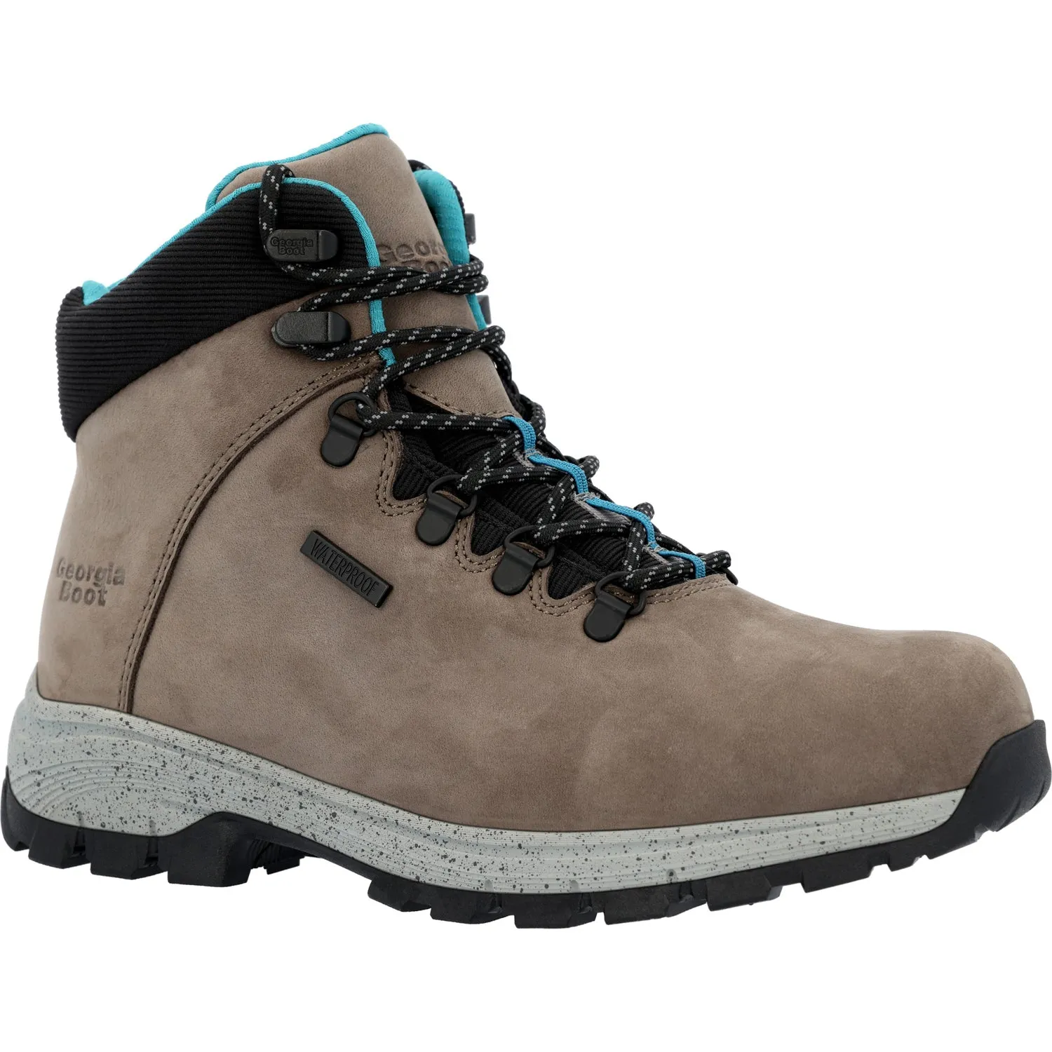 Georgia Womens Eagle Trail Hiker Grey Leather Work Boots