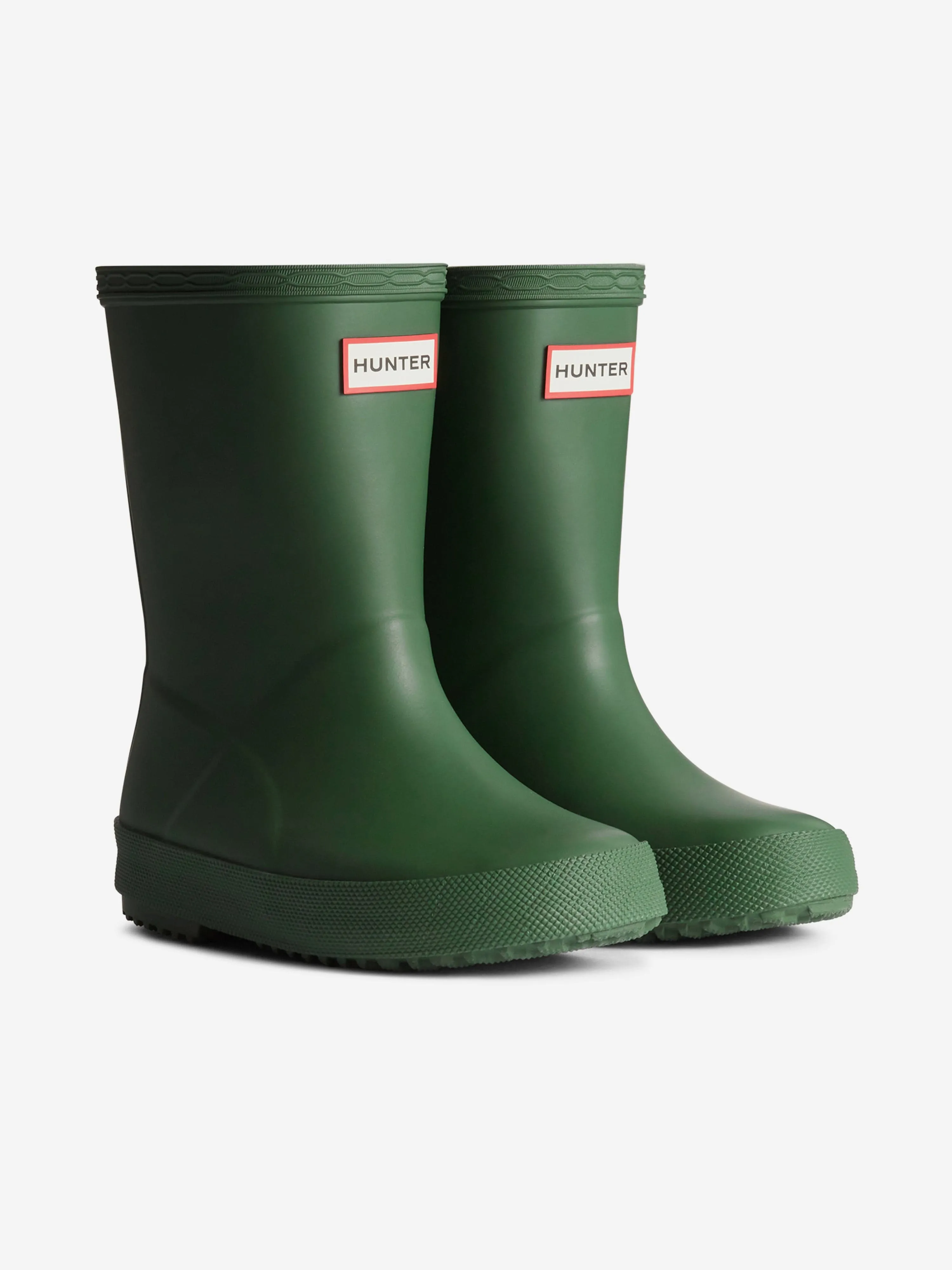 Hunter Kids First Wellington Boots in Green