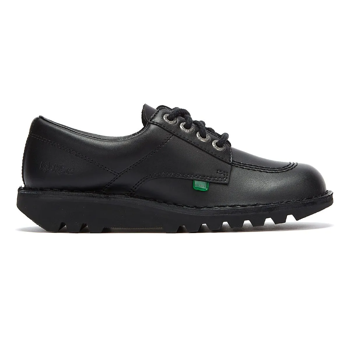 Kickers Mens Kick Lo Black Leather Shoes