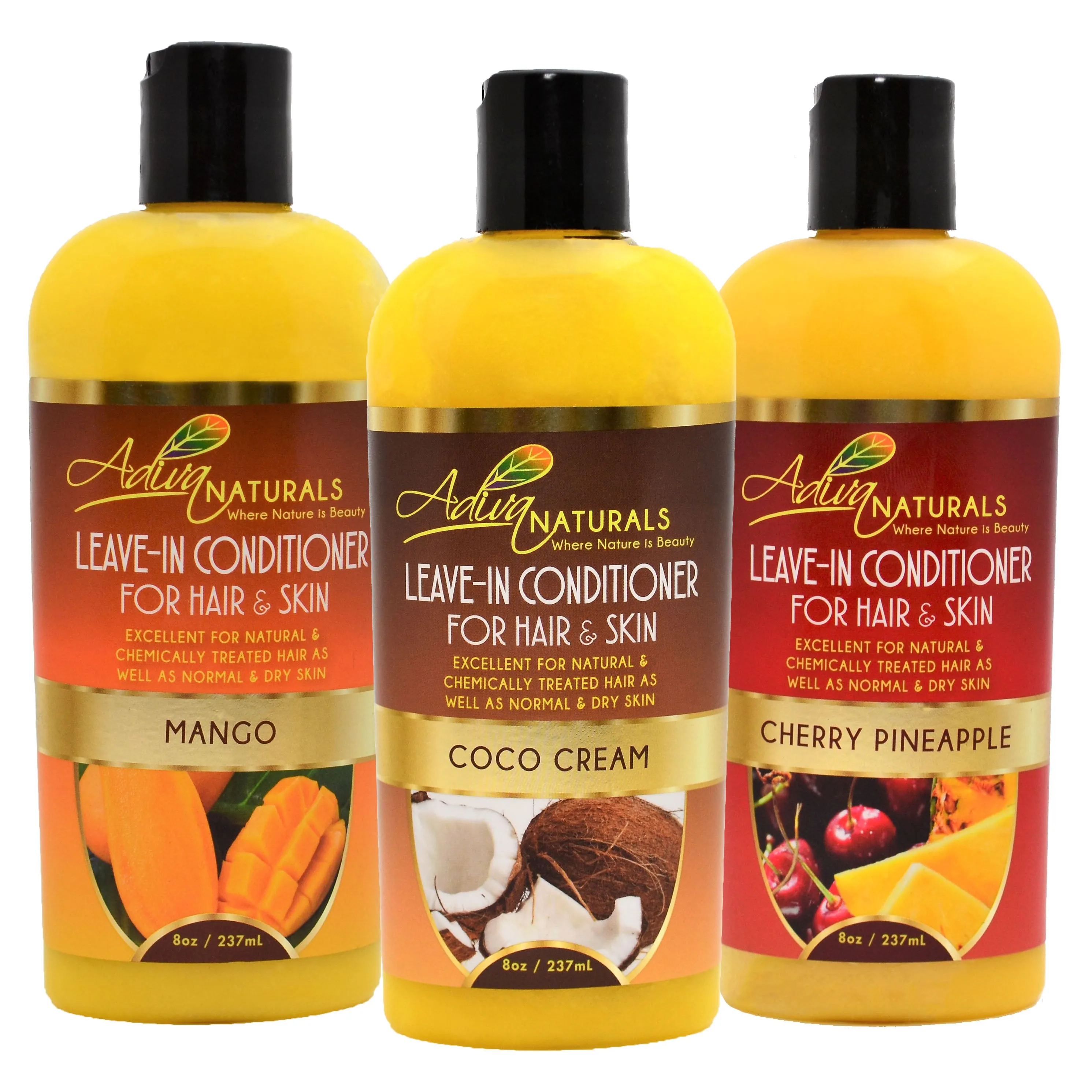 Leave-in Hair & Skin Conditioner 8oz Mix (3 pack)