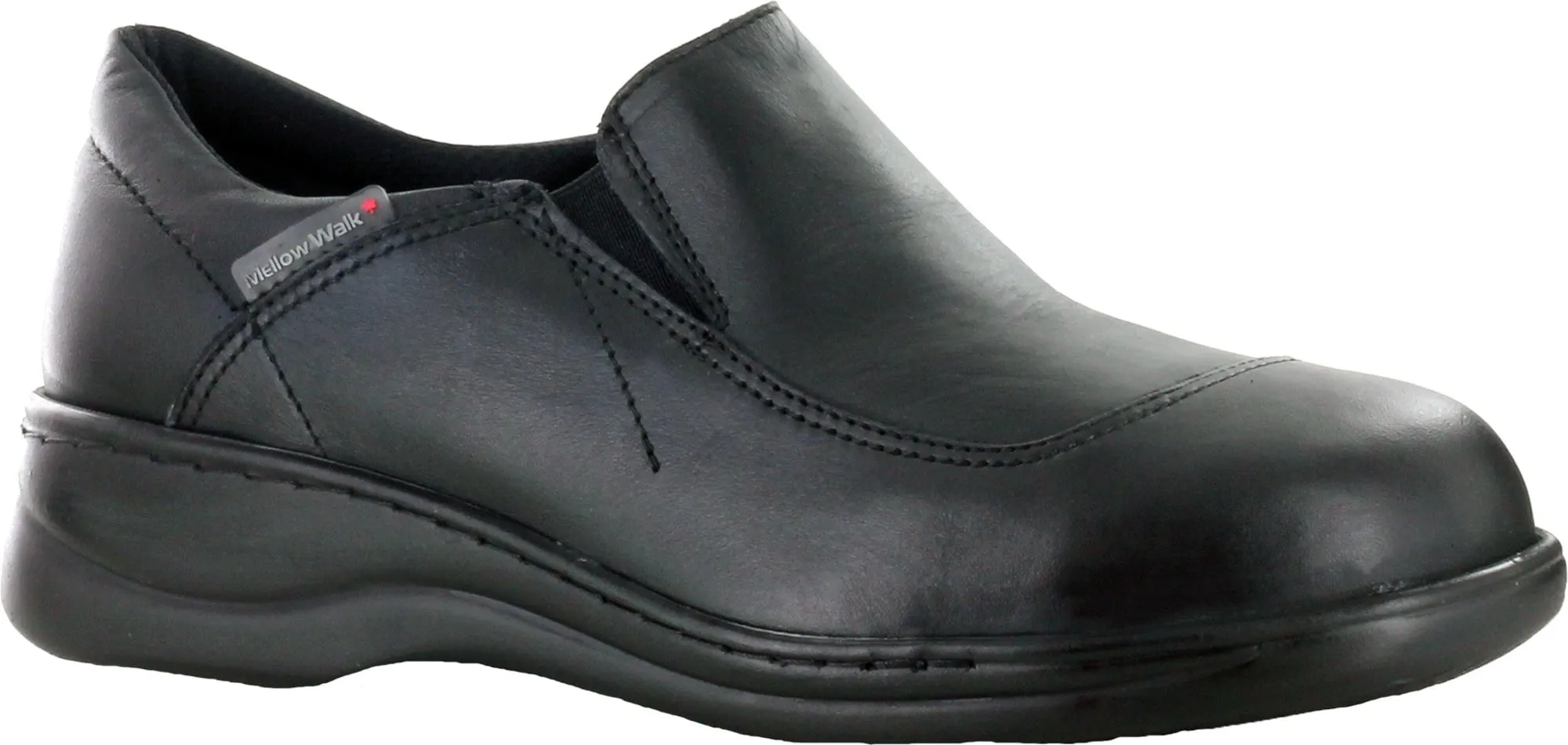 Mellow Walk Jamie Womens Black Leather Slip-On Shoes