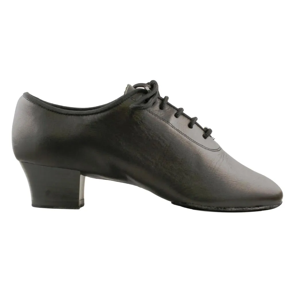 Men's Latin Dance Shoes, Model 401, Black Leather