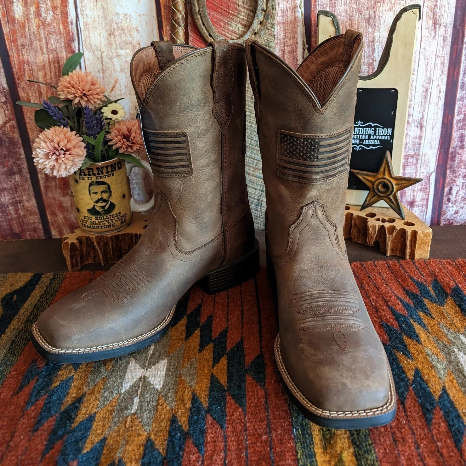 Men's Leather Cowboy Boots "Sport Patriot II" by Ariat 10031444