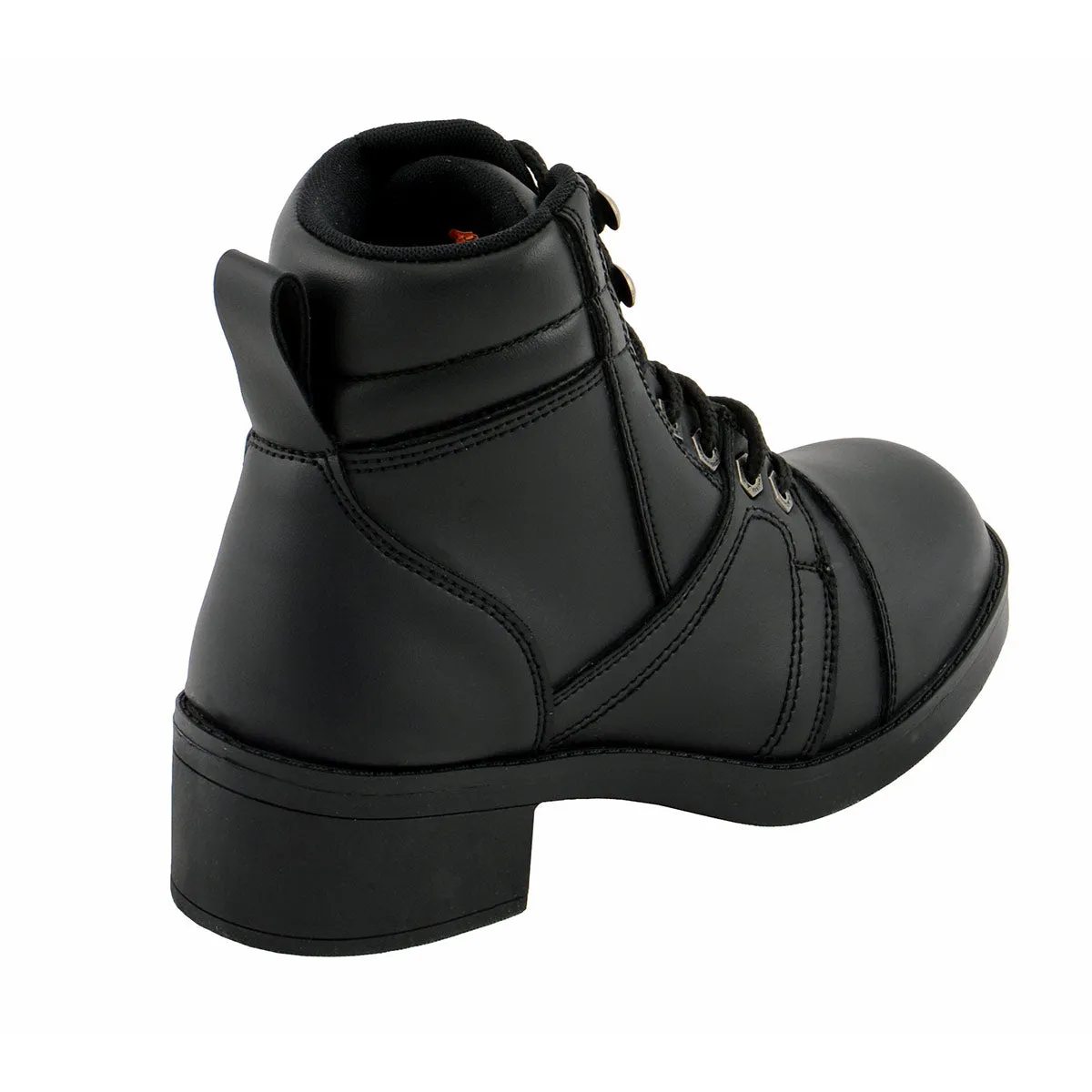 Milwaukee Leather MBK9285 Boys Black Lace-Up Biker Style Boots