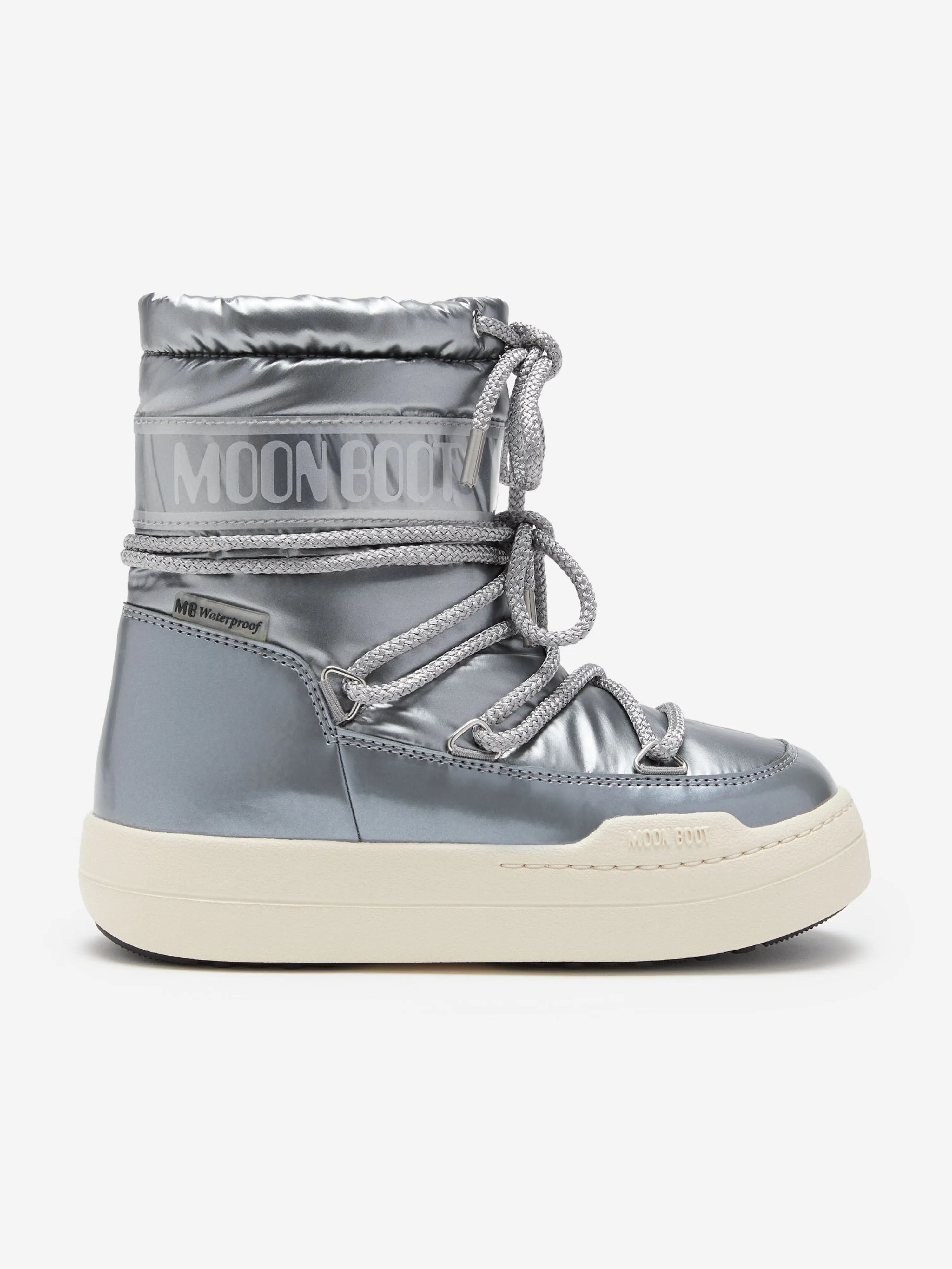 Moon Boot Kids JR Park Boots in Silver