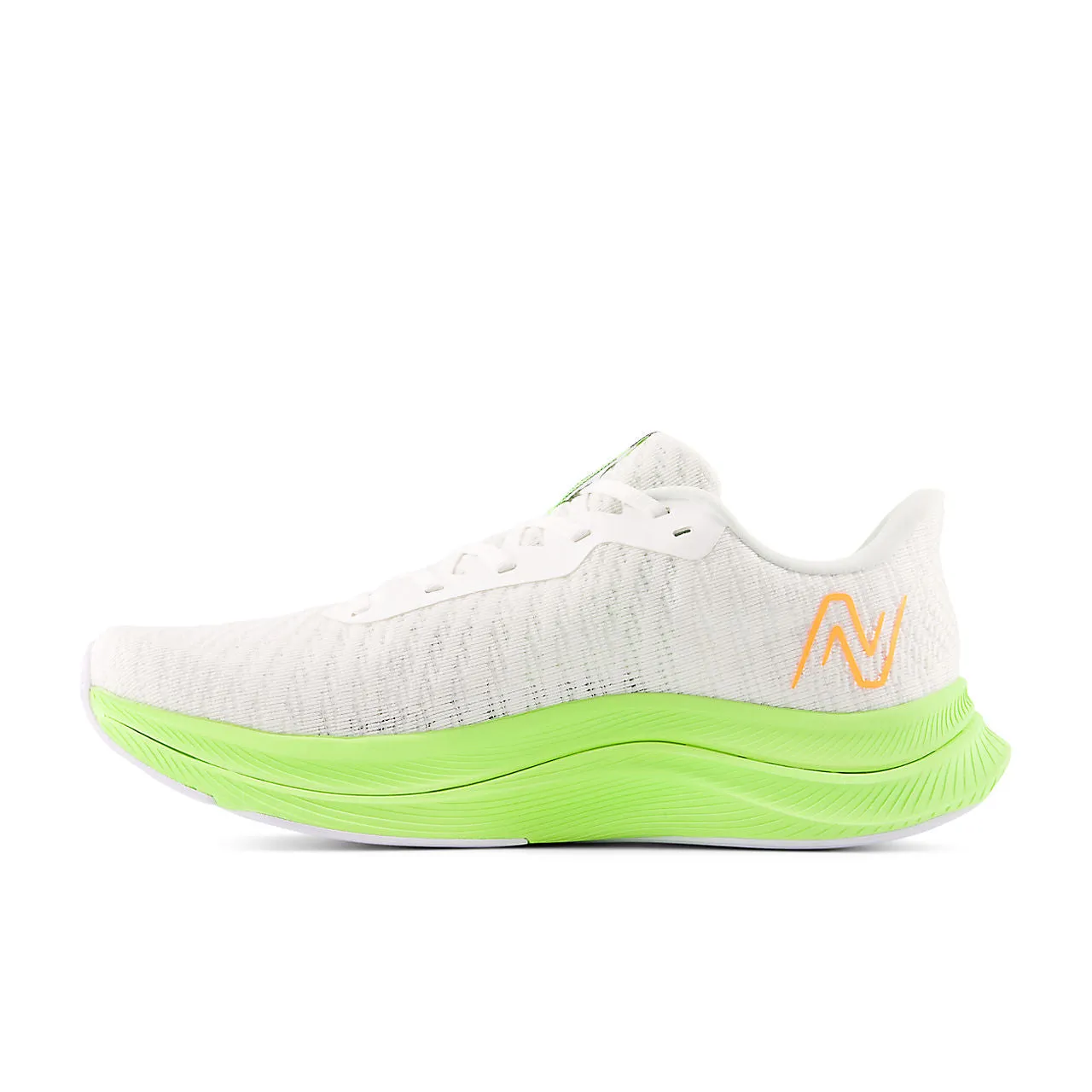 New Balance FuelCell Propel v4 (Mens) - White with bleached lime glo and graphite