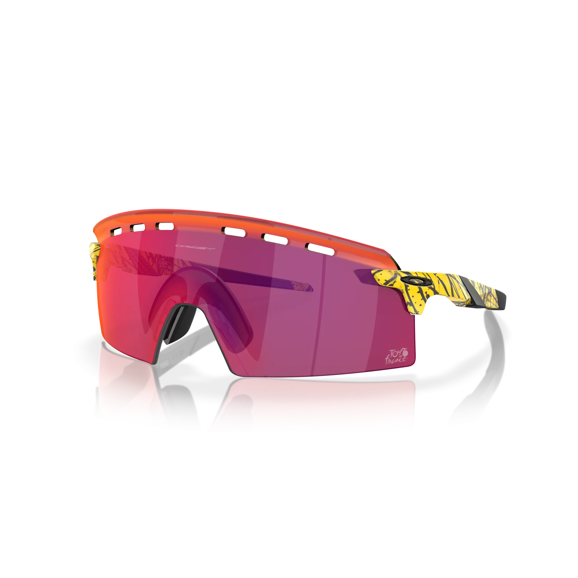 Oakley Encoder Strike Vented Prizm Road Lenses TDF Splatter Frame