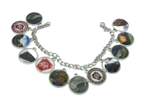 Personalized Memory Vacation Trip Photo Charm Bracelet