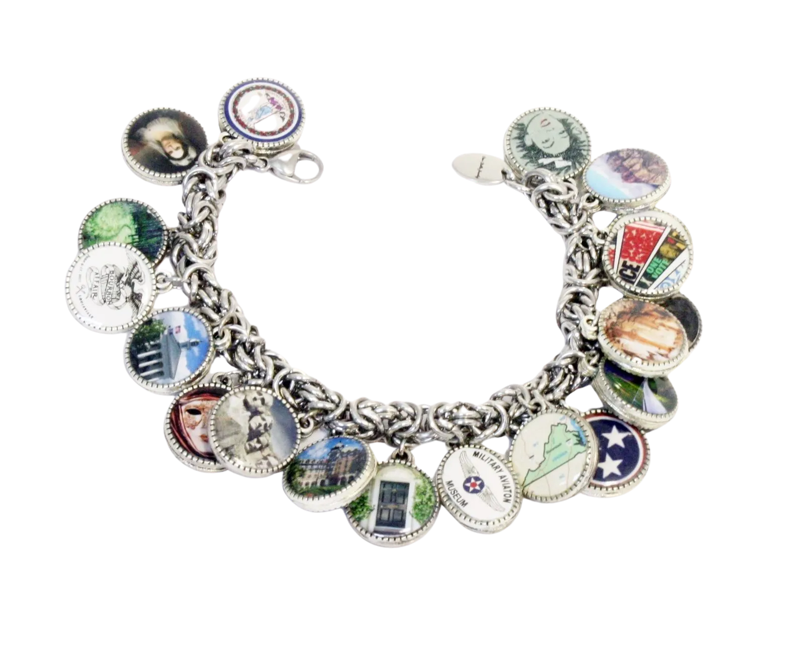 Personalized Memory Vacation Trip Photo Charm Bracelet