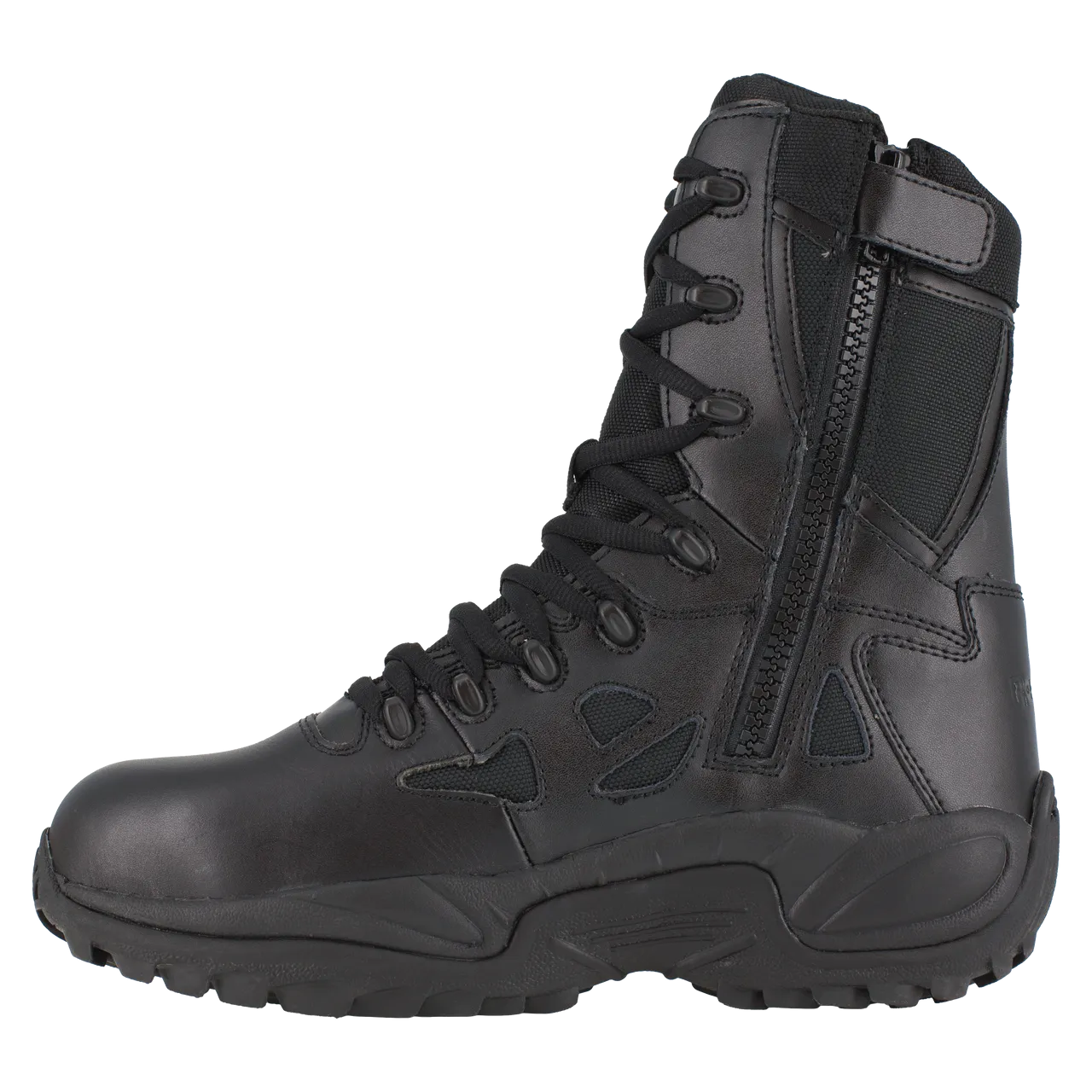 Reebok Rapid Response 8" Stealth Boots with Side Zipper - RB874