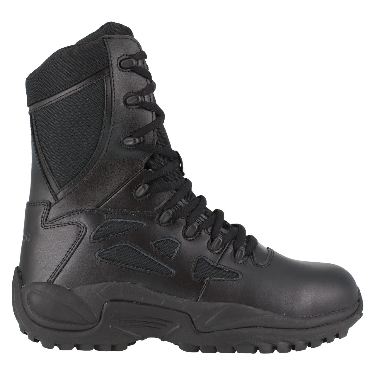 Reebok Rapid Response 8" Stealth Boots with Side Zipper - RB874