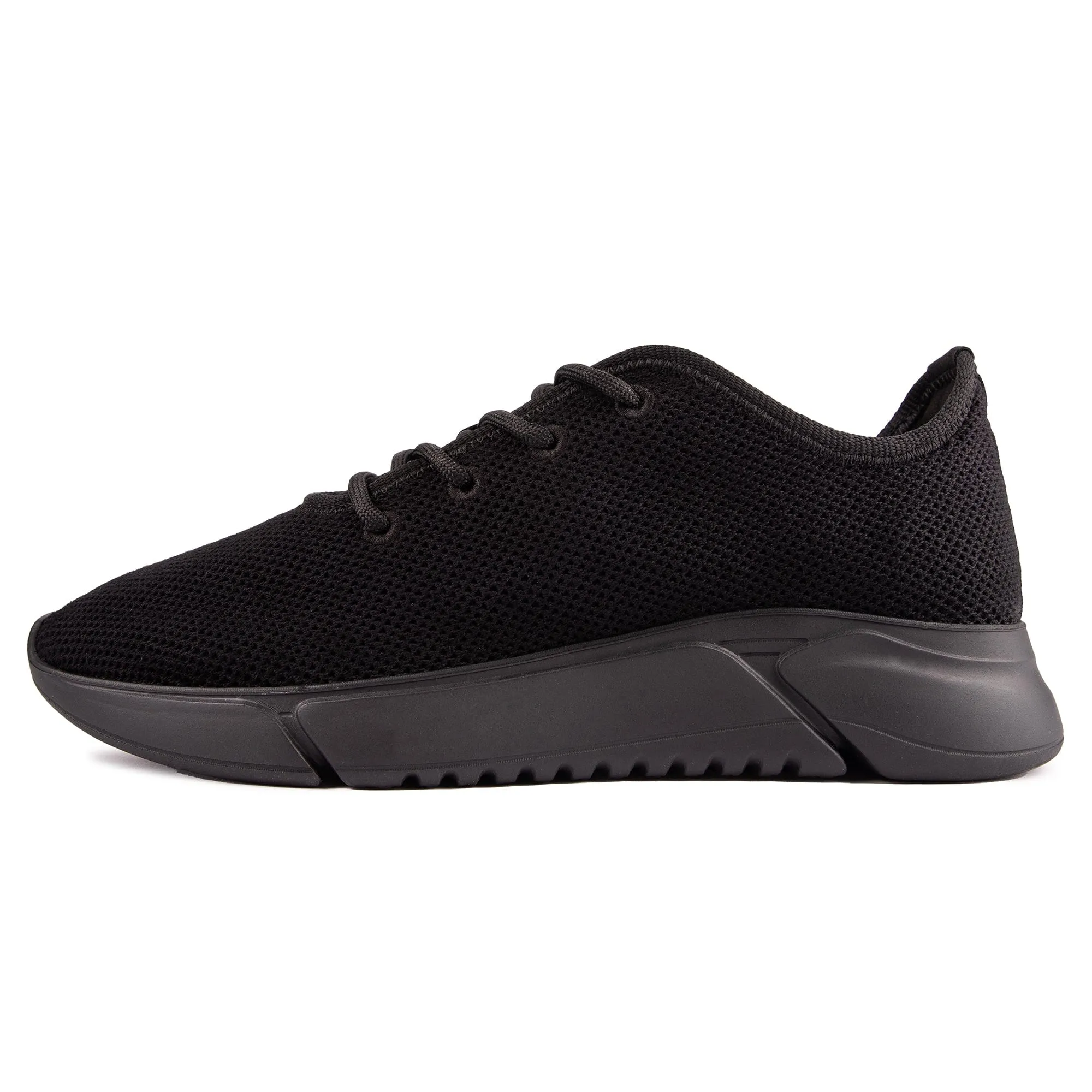 Rumex Men's Vegan Runner Trainers | All Black