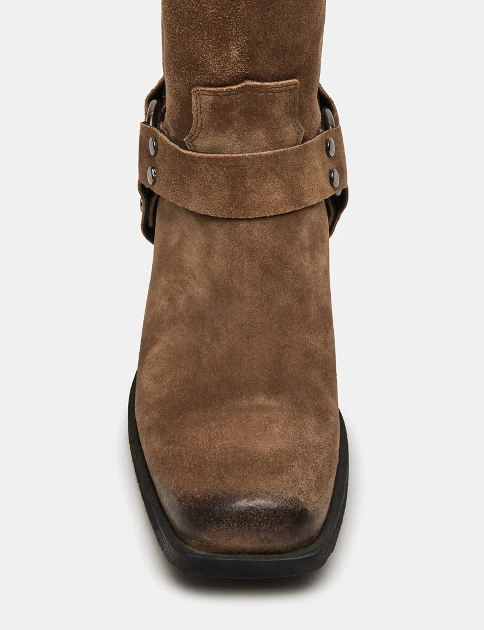 Ruskin Square Boot, Chestnut Suede