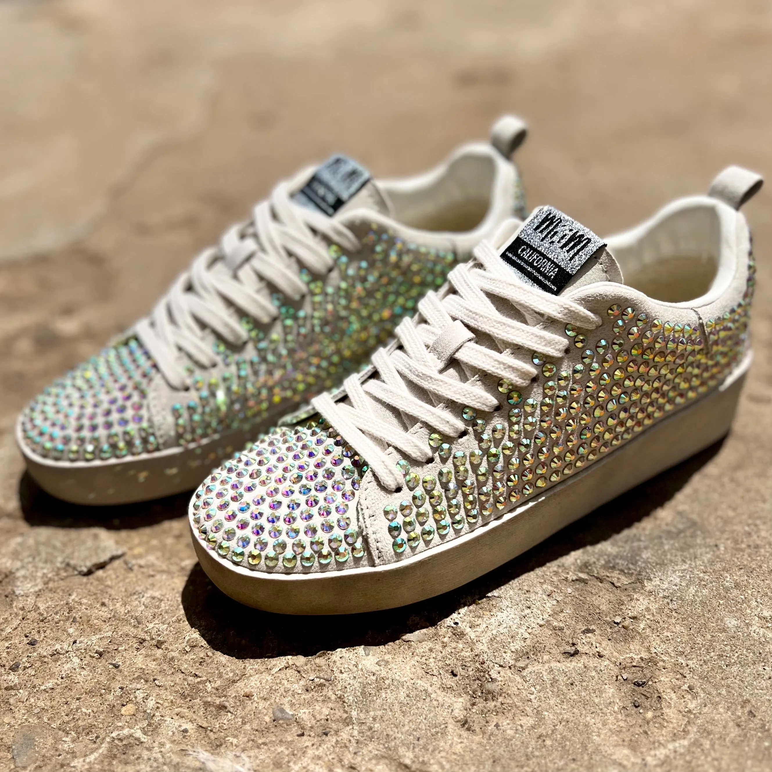 Silver Rhinestone Sparkle Sneakers