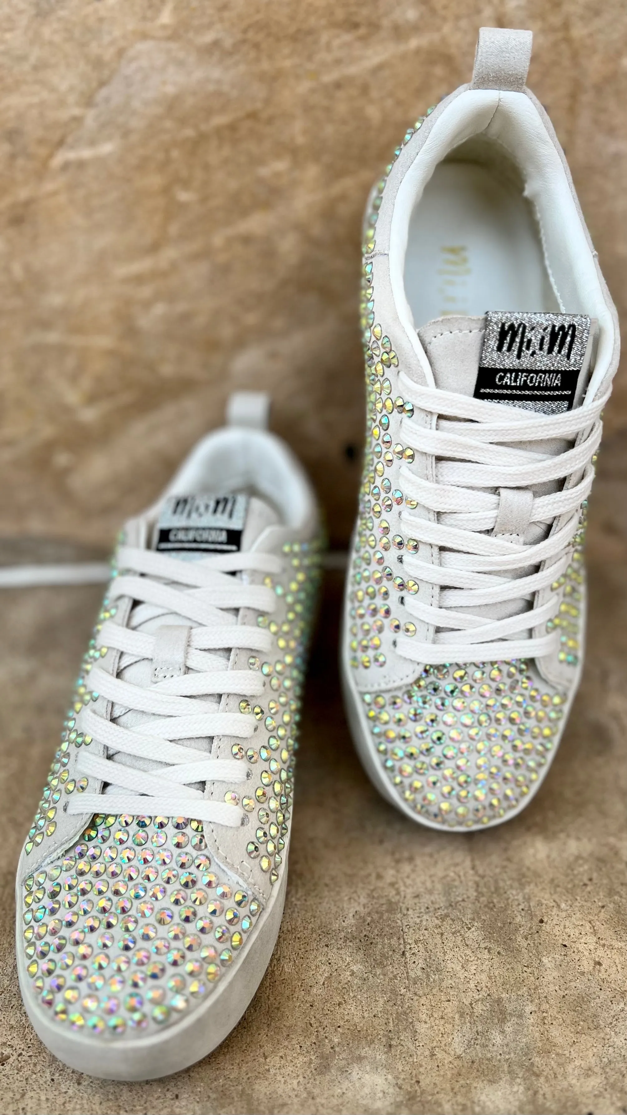 Silver Rhinestone Sparkle Sneakers