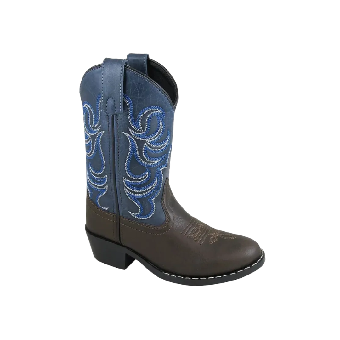 Smoky Mountain Toddler Monterey Brown/Navy Man Made Cowboy Boots