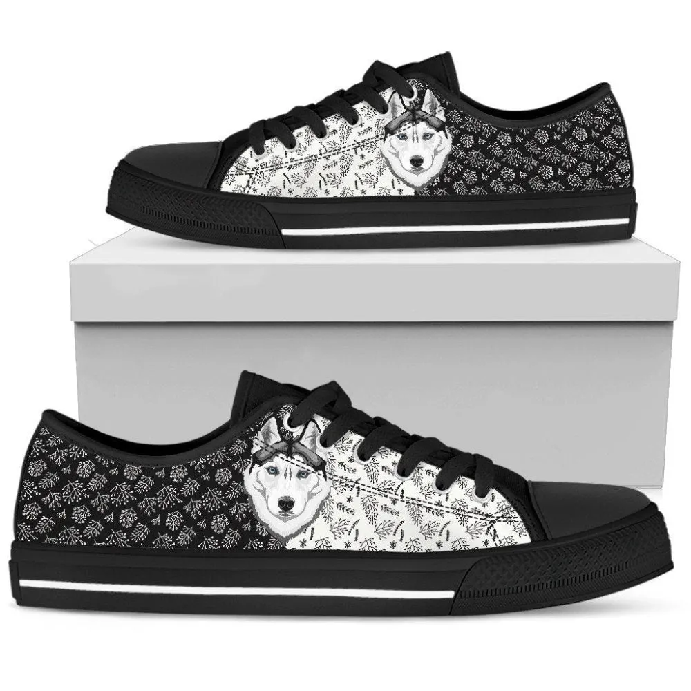 Step Out In Style With Husky Women's Low Top Shoes, Low Top Sneaker, Low Top Canvas Shoes